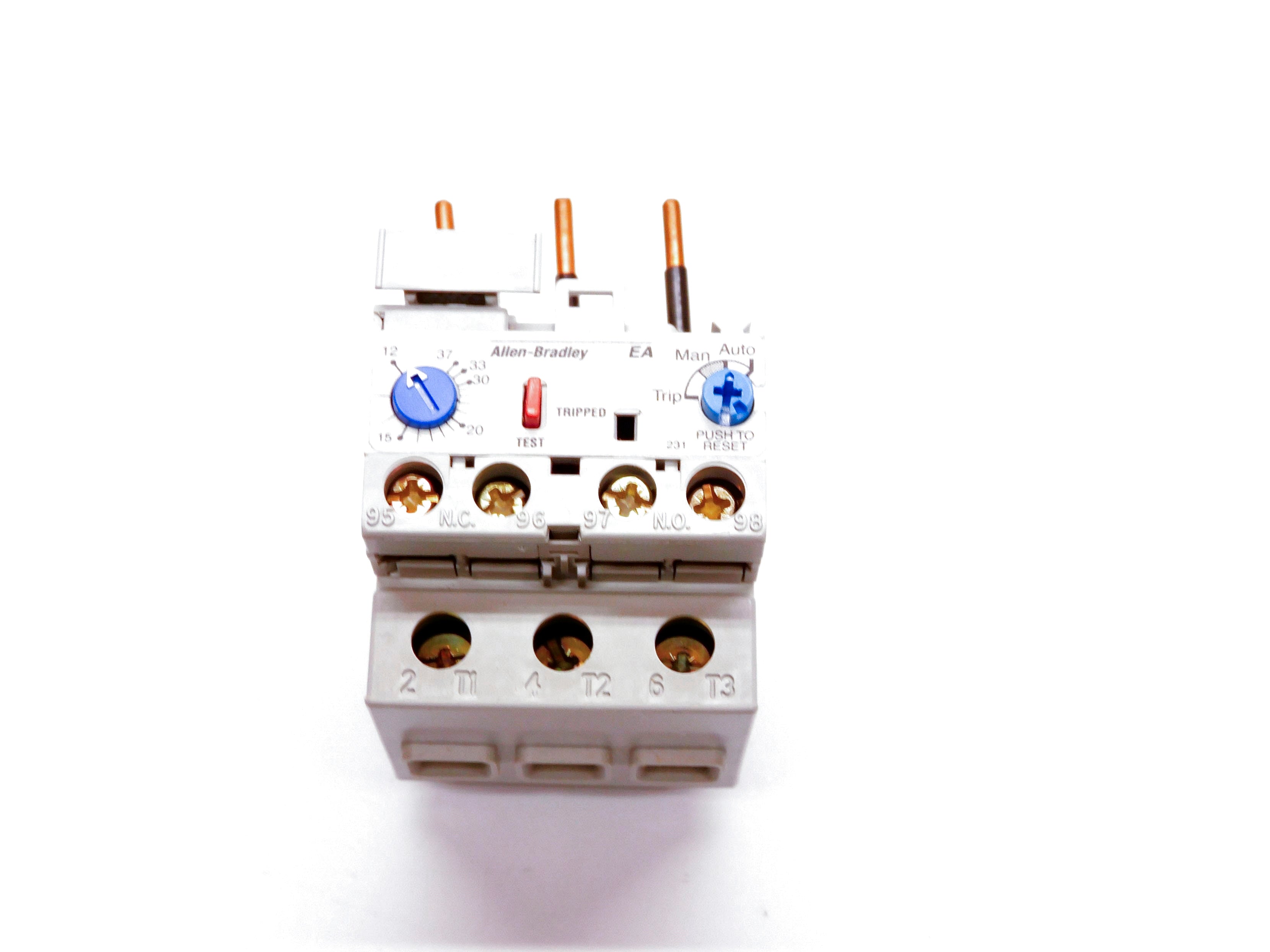ALLEN BRADLEY 193-EA4HC SER. B 600V 12-37A (BR/WH) NSMP