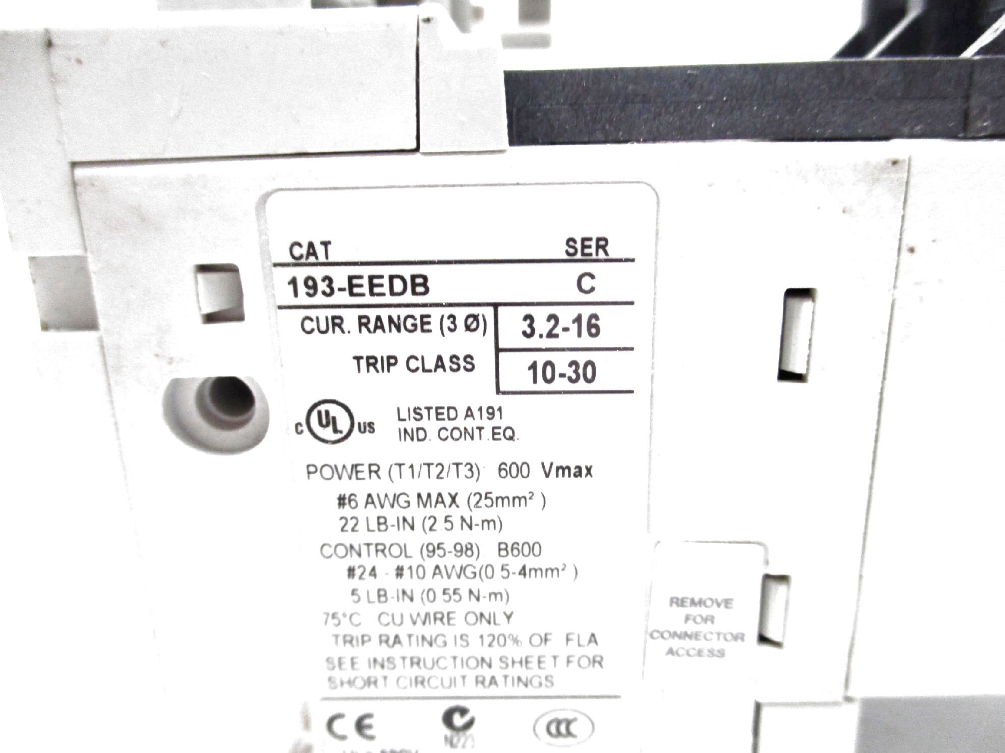INDUSTRIAL SPARE PART 193-EEDB SER. C 600V 3.2-16A UNMP