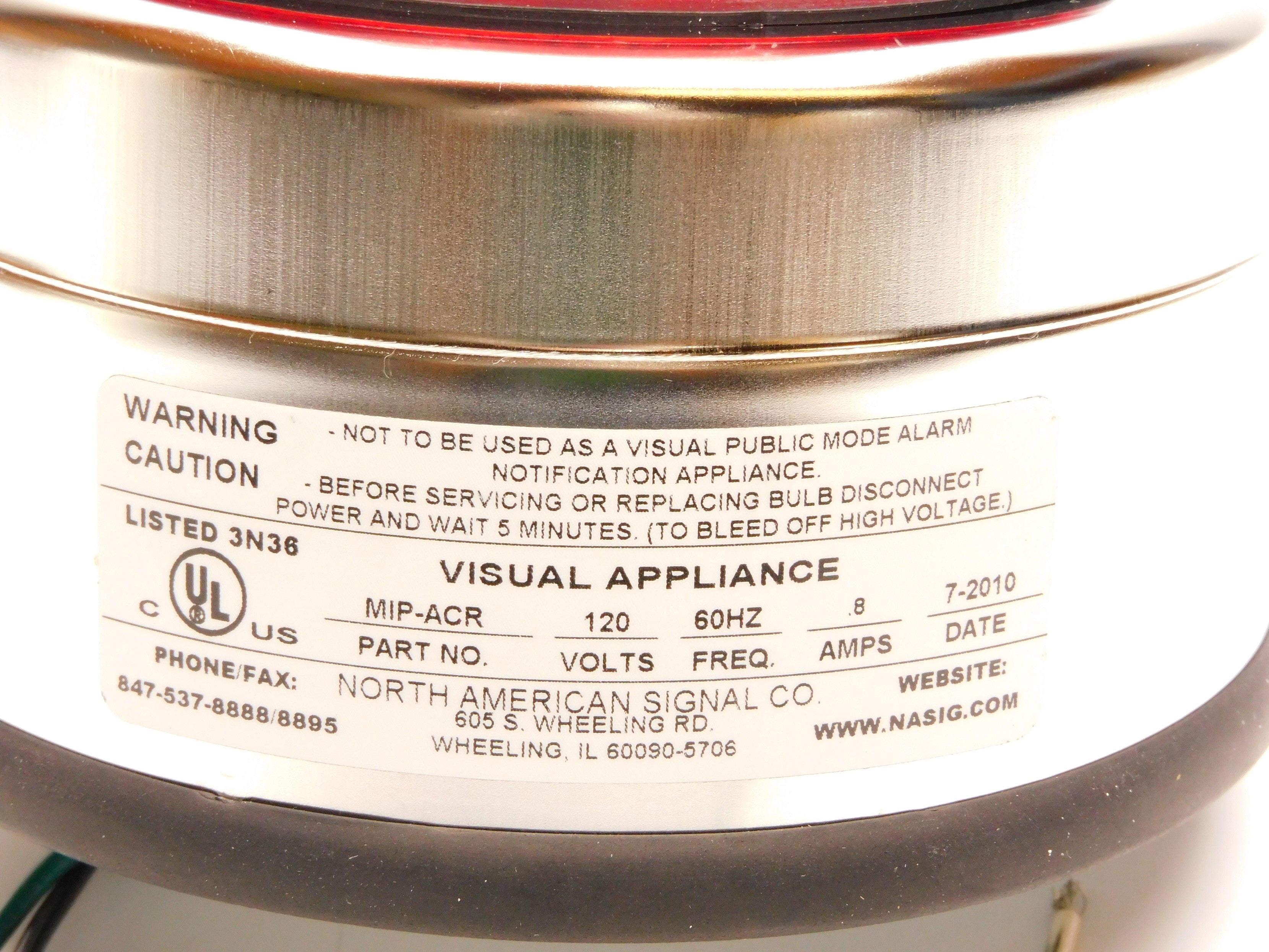 NORTH AMERICAN SIGNAL MIP-ACR (RED) NSMP
