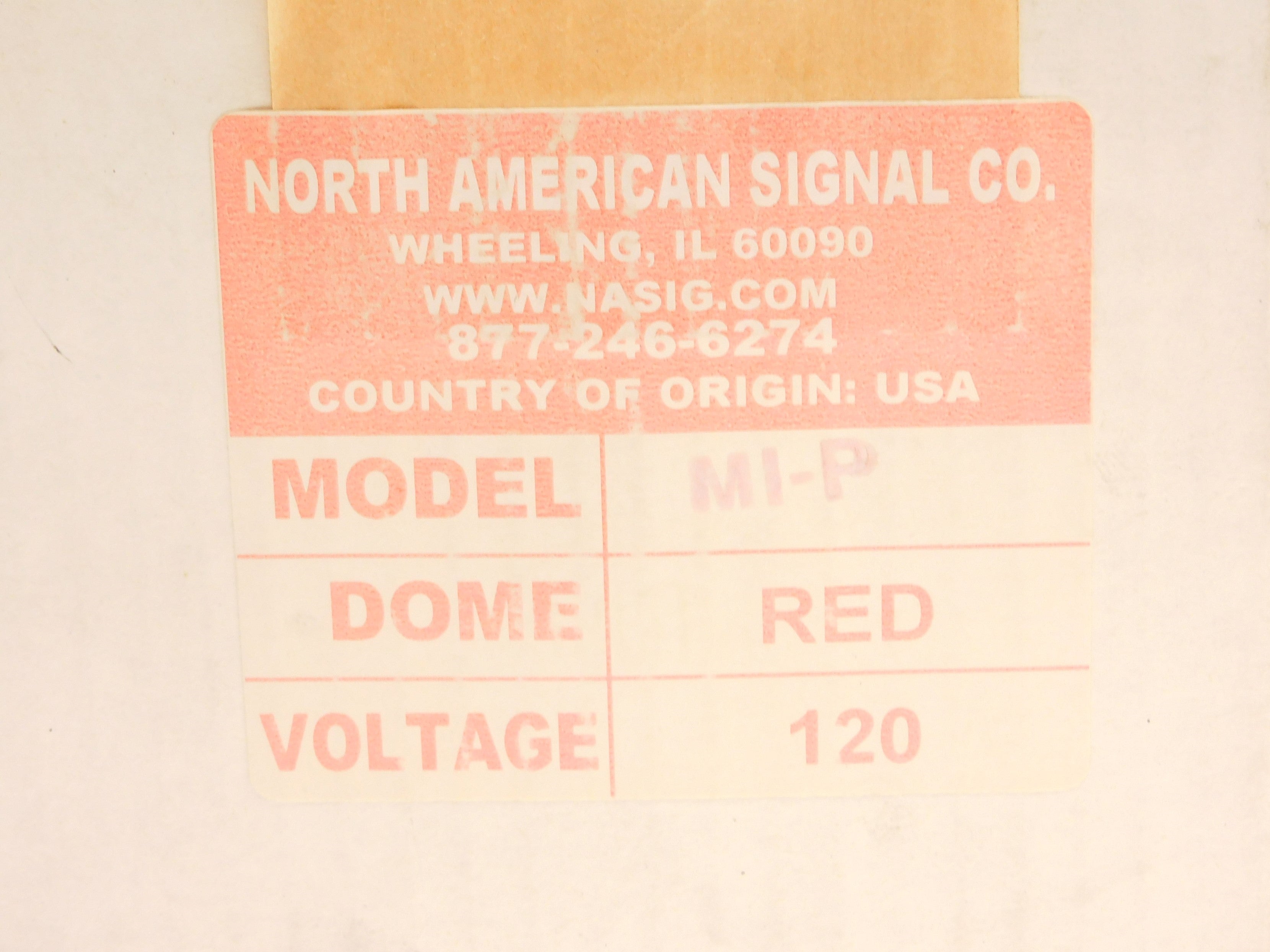 NORTH AMERICAN SIGNAL MIP-ACR (RED) NSMP