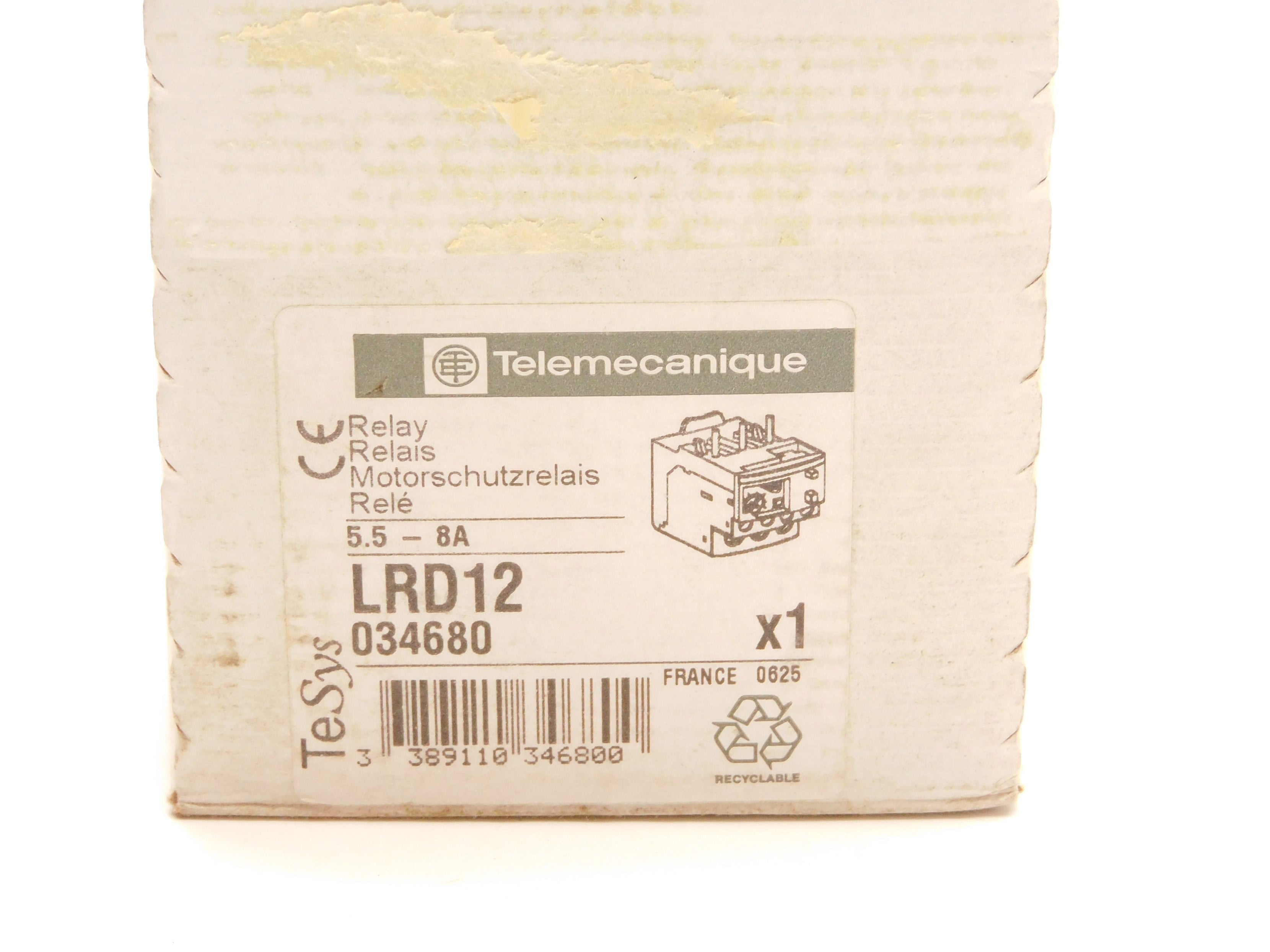 TELEMECANIQUE LRD12 5.5-8A NSFS