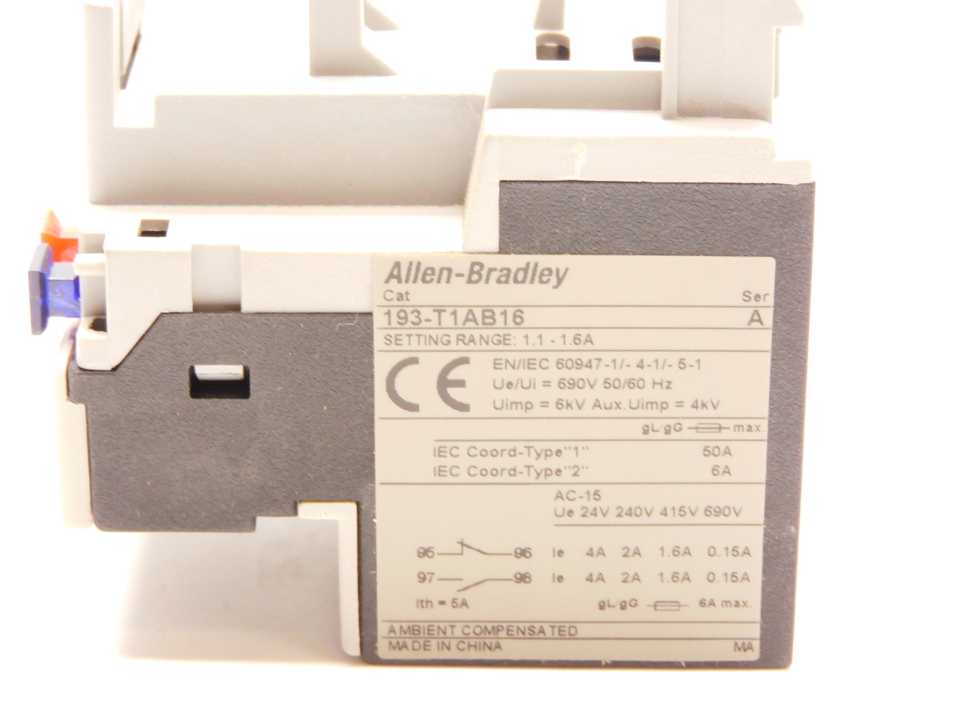 INDUSTRIAL SPARE PART 193-T1AB16 SER. A 690V 1.1-1.6A (BR/WH) NSMP