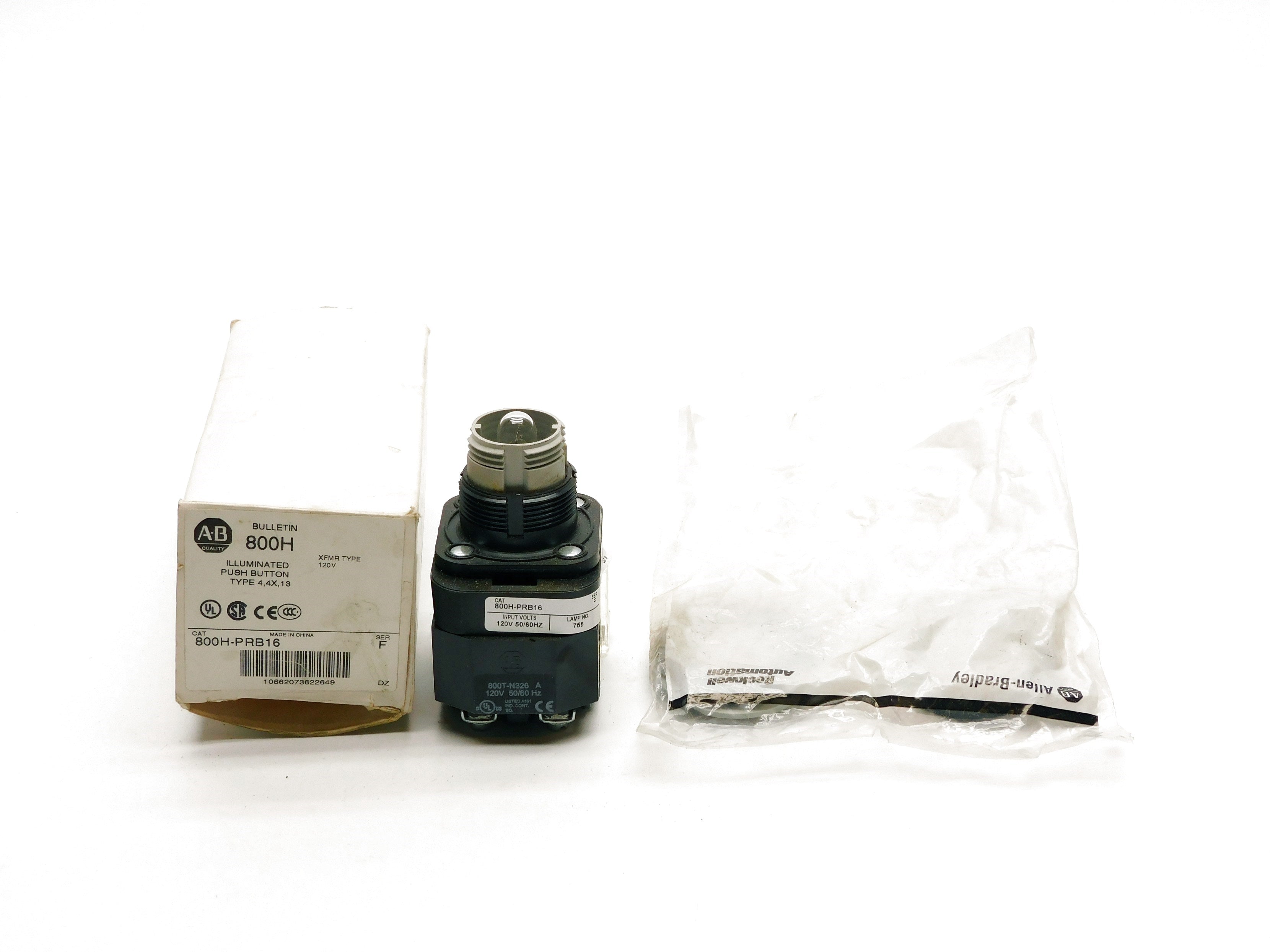 ALLEN BRADLEY 800H-PRB16 SER. F (AS PICTURED) (WH) NSMP