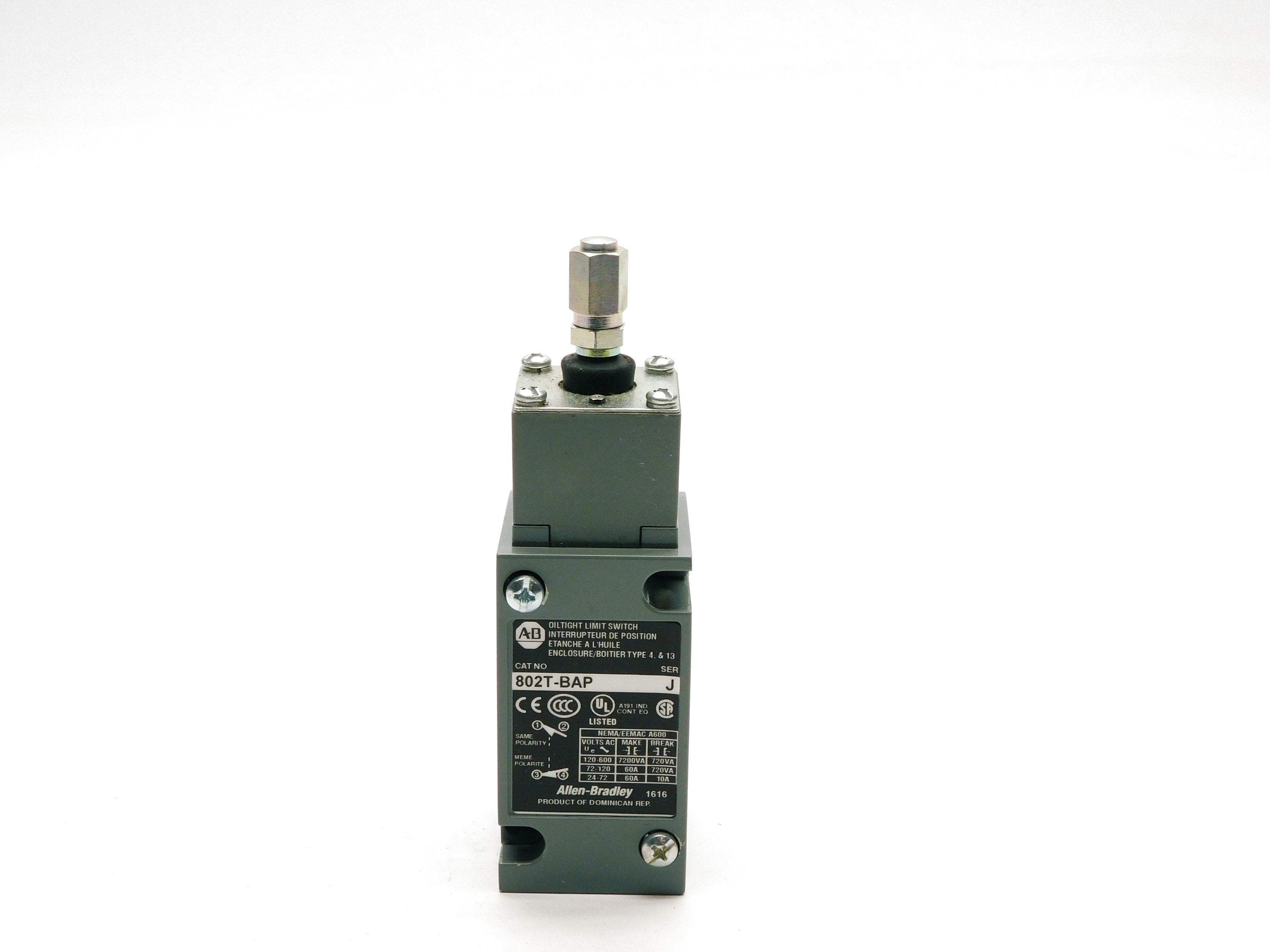 INDUSTRIAL SPARE PART 802T-BAP SER. J 600VAC 60A (WH) NSMP