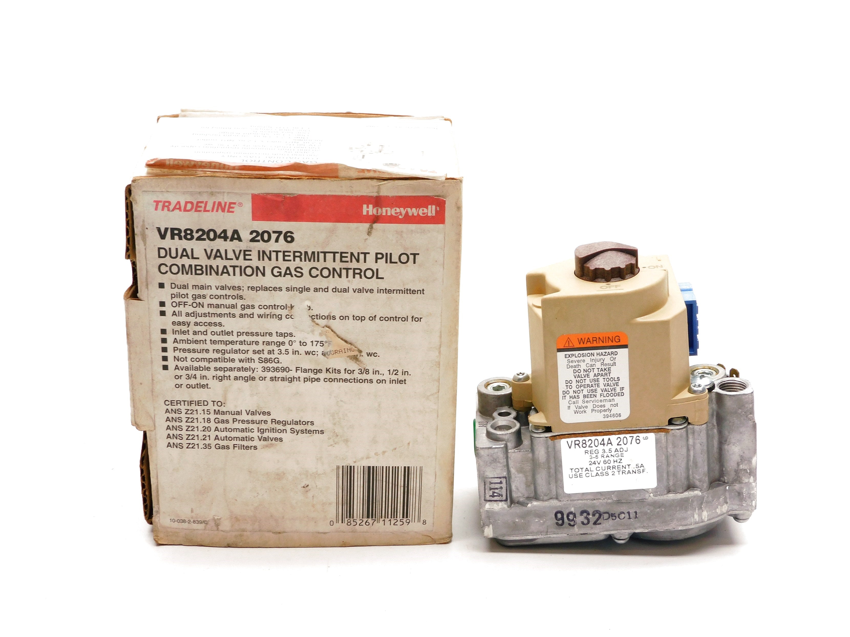 HONEYWELL VR8204A2076 24V NSMP