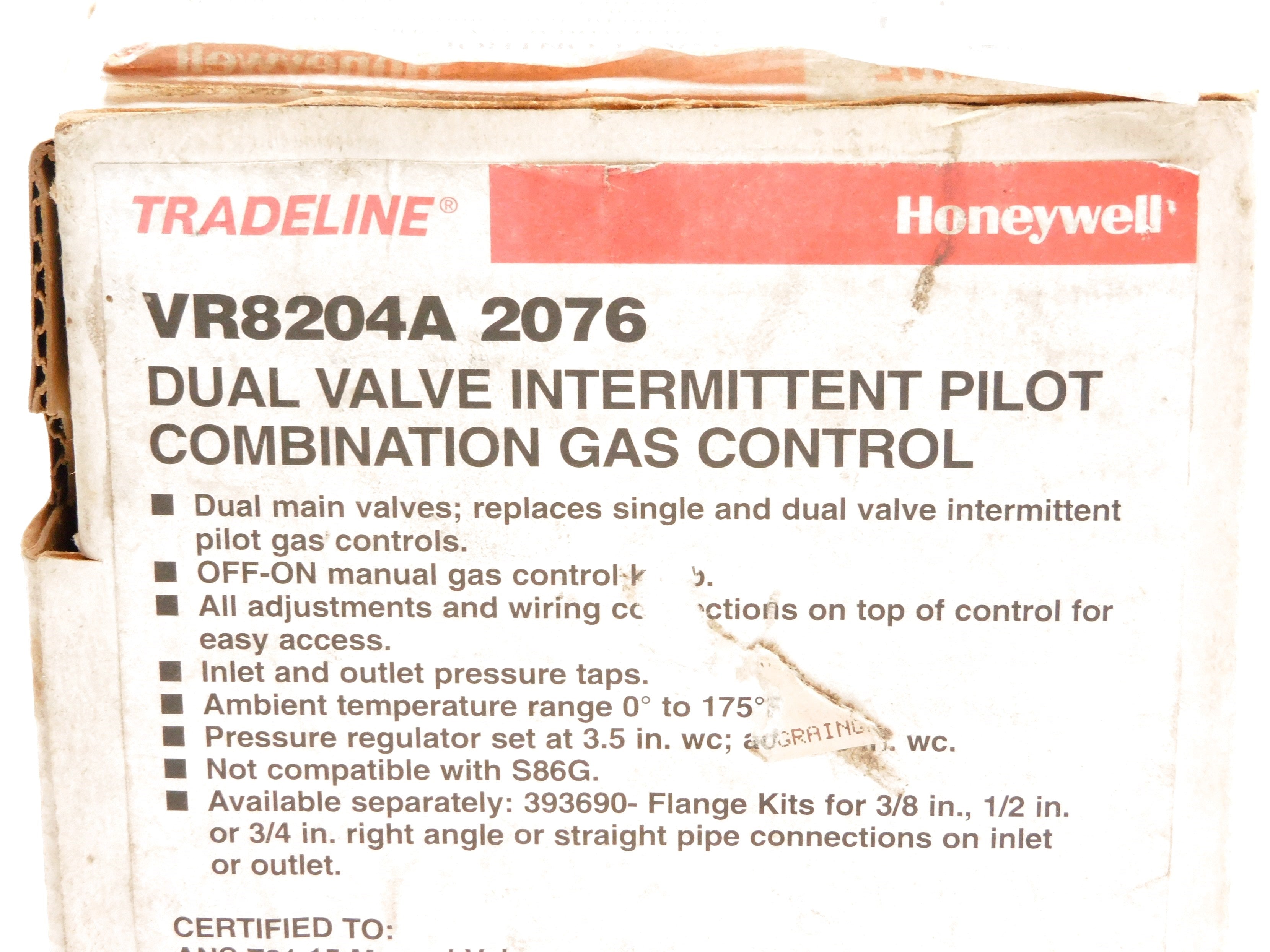 HONEYWELL VR8204A2076 24V NSMP