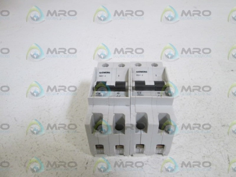 LOT OF 2 SIEMENS CIRCUIT BREAKER 5SX12-C2 UNMP