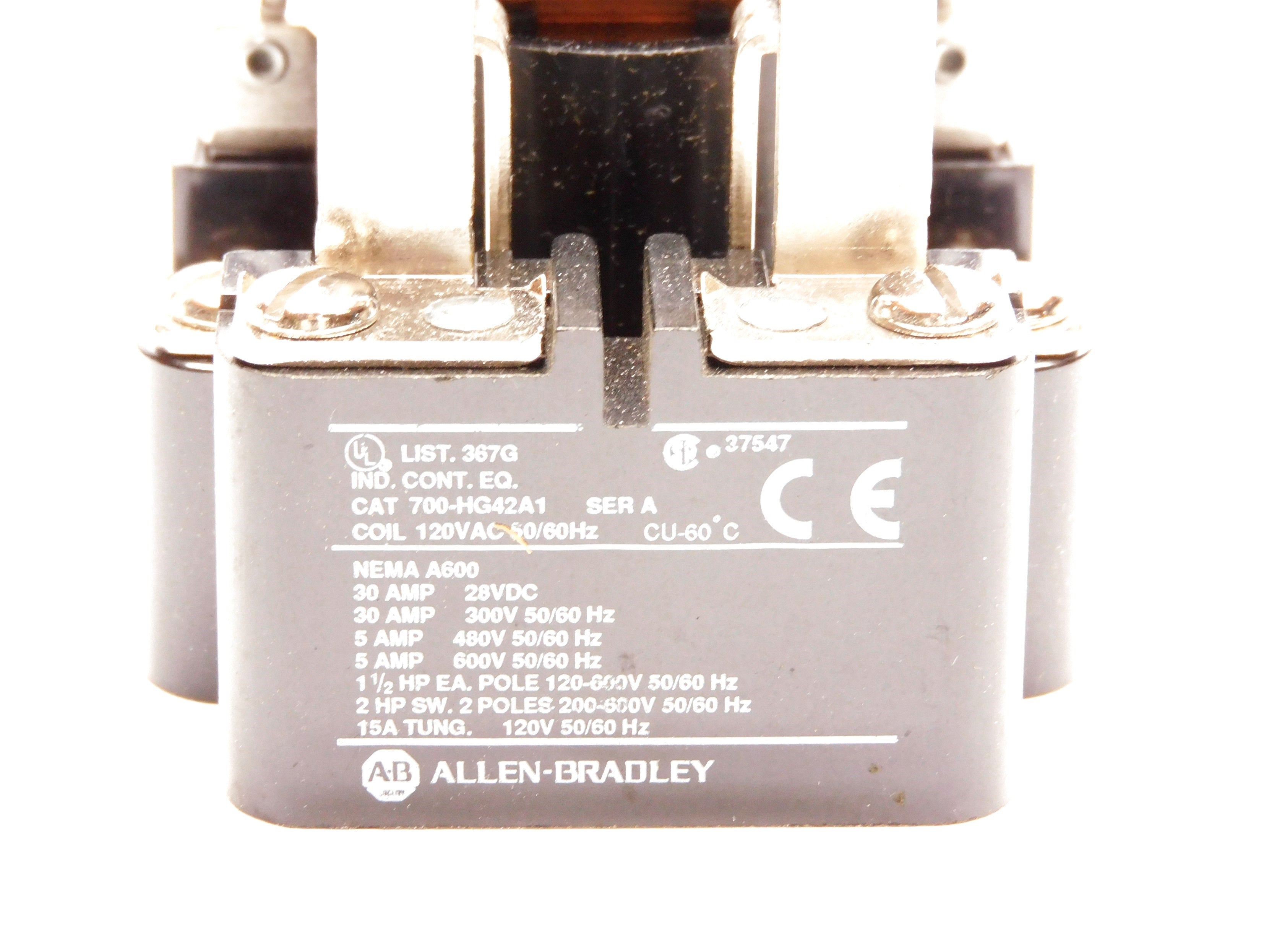 INDUSTRIAL SPARE PART 700-HG42A1 SER. A 120VAC 30A (BK/YL) NSMP