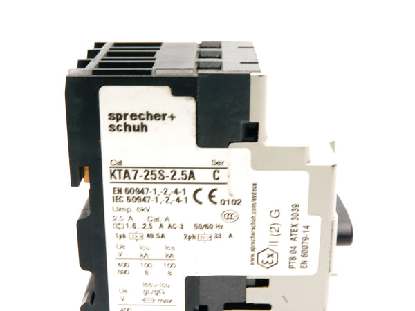 SPRECHER+SCHUH KTA7-25S-2.5A SER. C 1.6-2.5A 690V UNMP