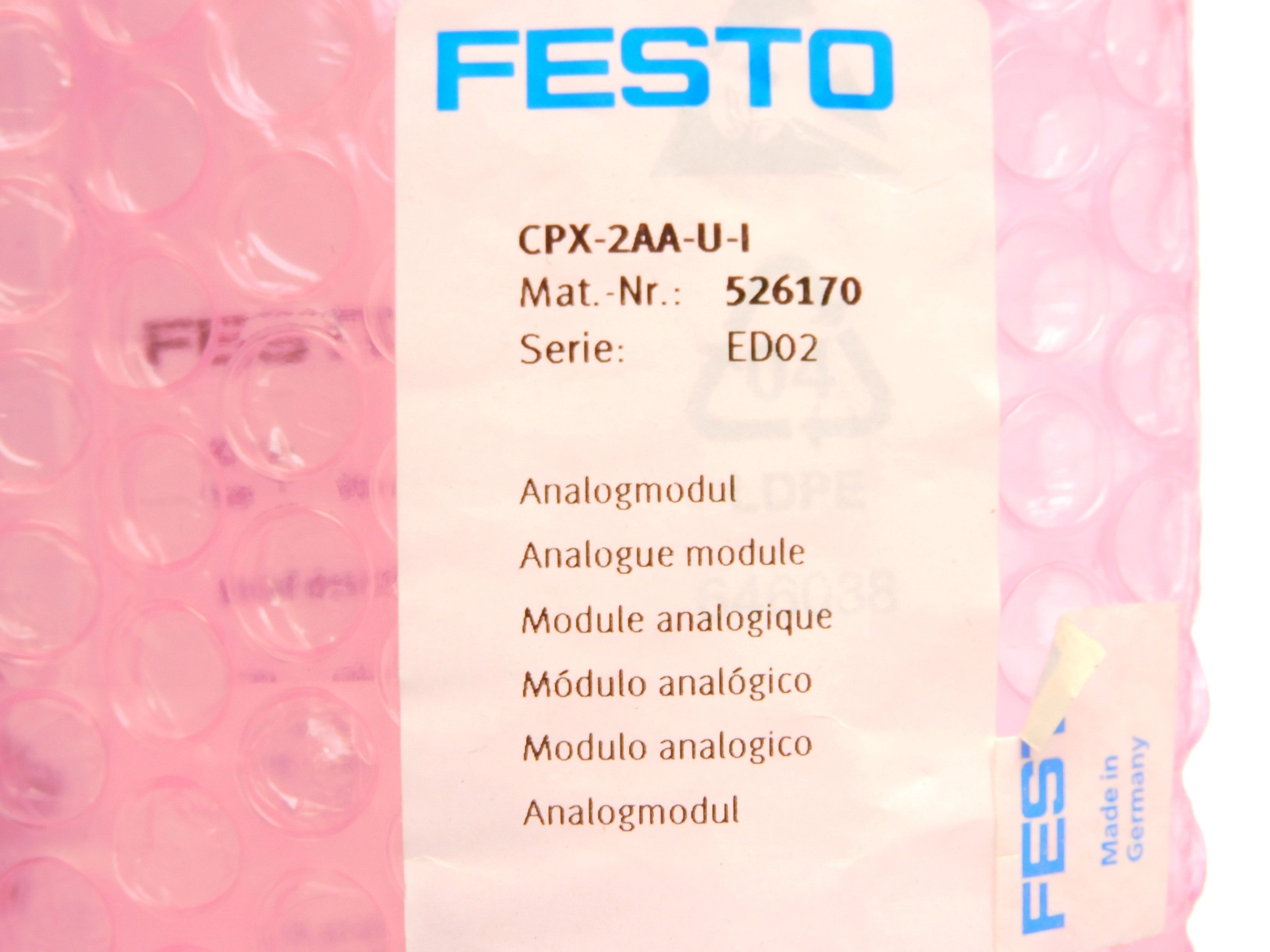 FESTO CPX-2AA-U-I 526170 NSMP