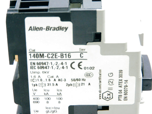 ALLEN BRADLEY 140M-C2E-B16 SER. C 690V 1.0-1.6A UNMP