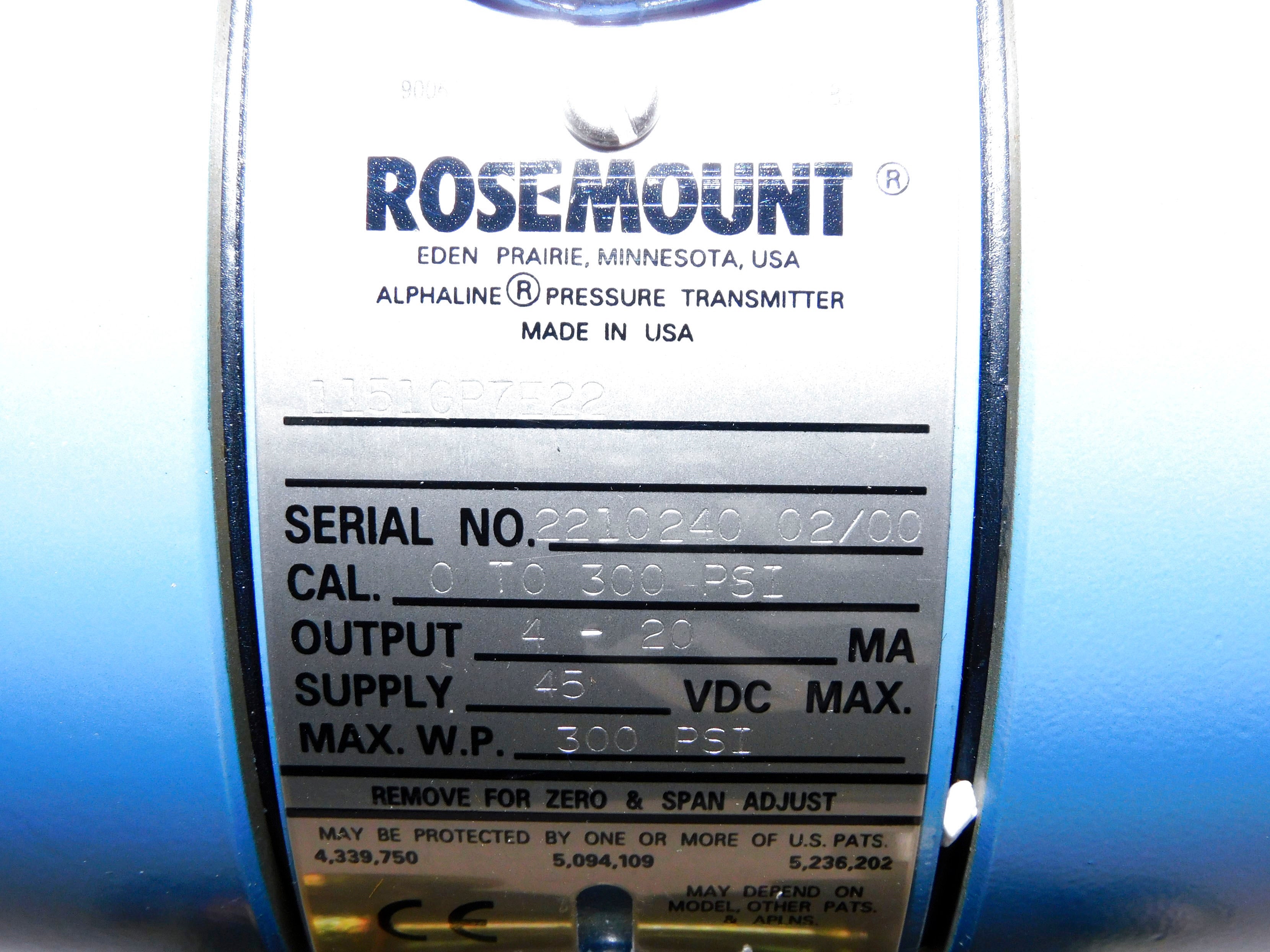 ROSEMOUNT 1151GP7E22 NSMP