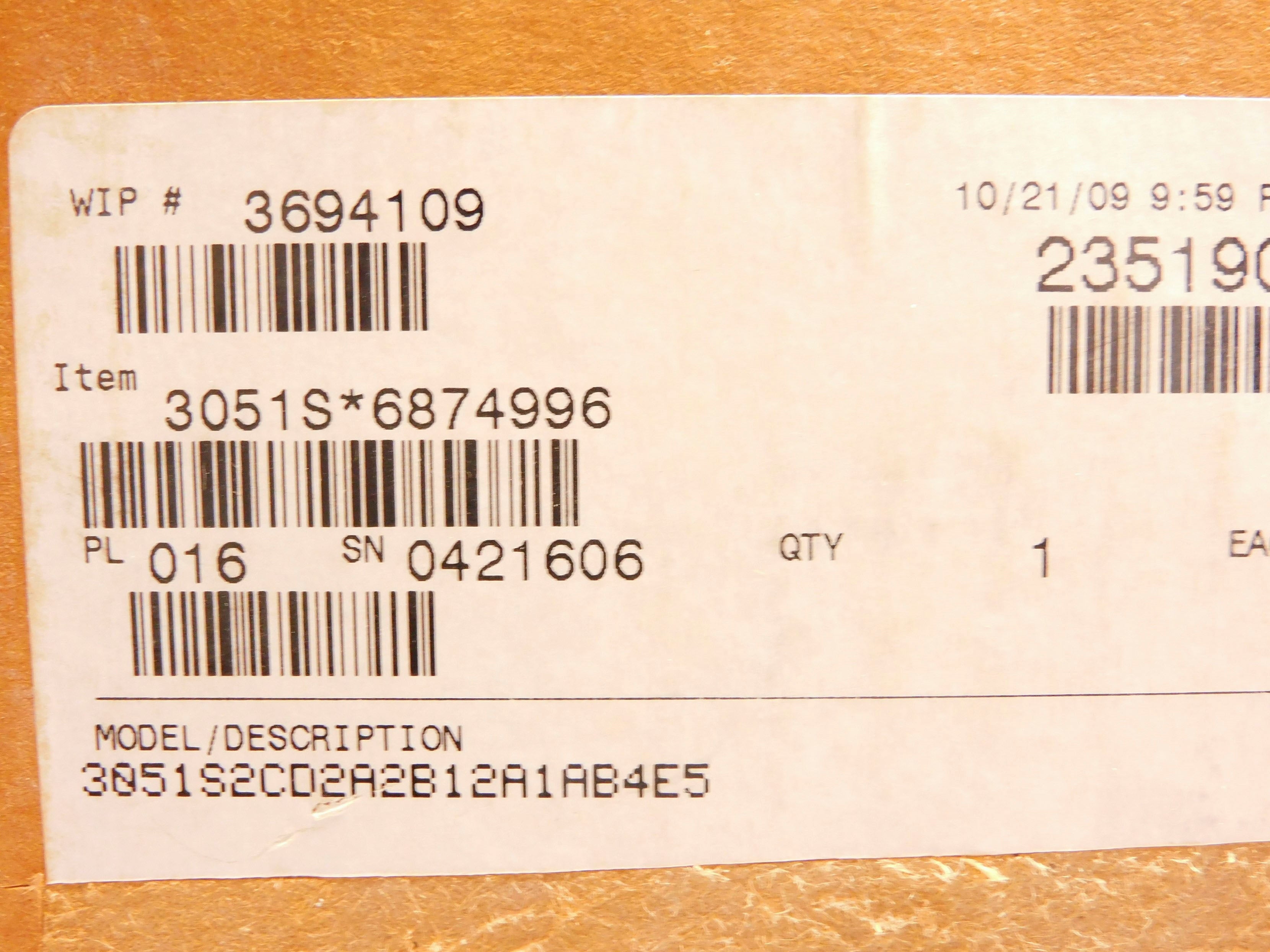 ROSEMOUNT 3051S2CD2A2B12A1AB4E5 10.5-42.4VDC 275PSI NSMP