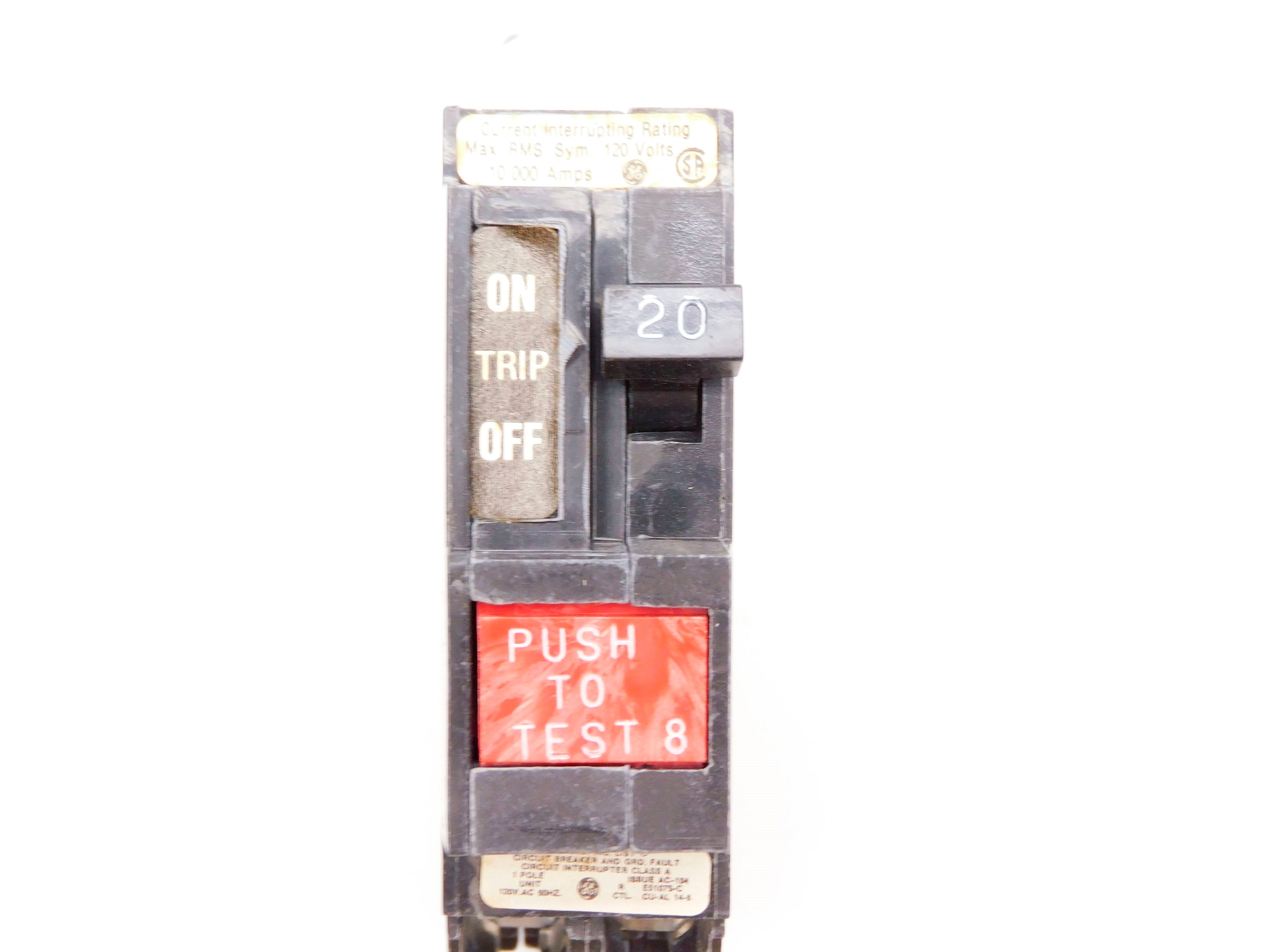 GENERAL ELECTRIC THQL1120GF 120VAC 20A NSMP