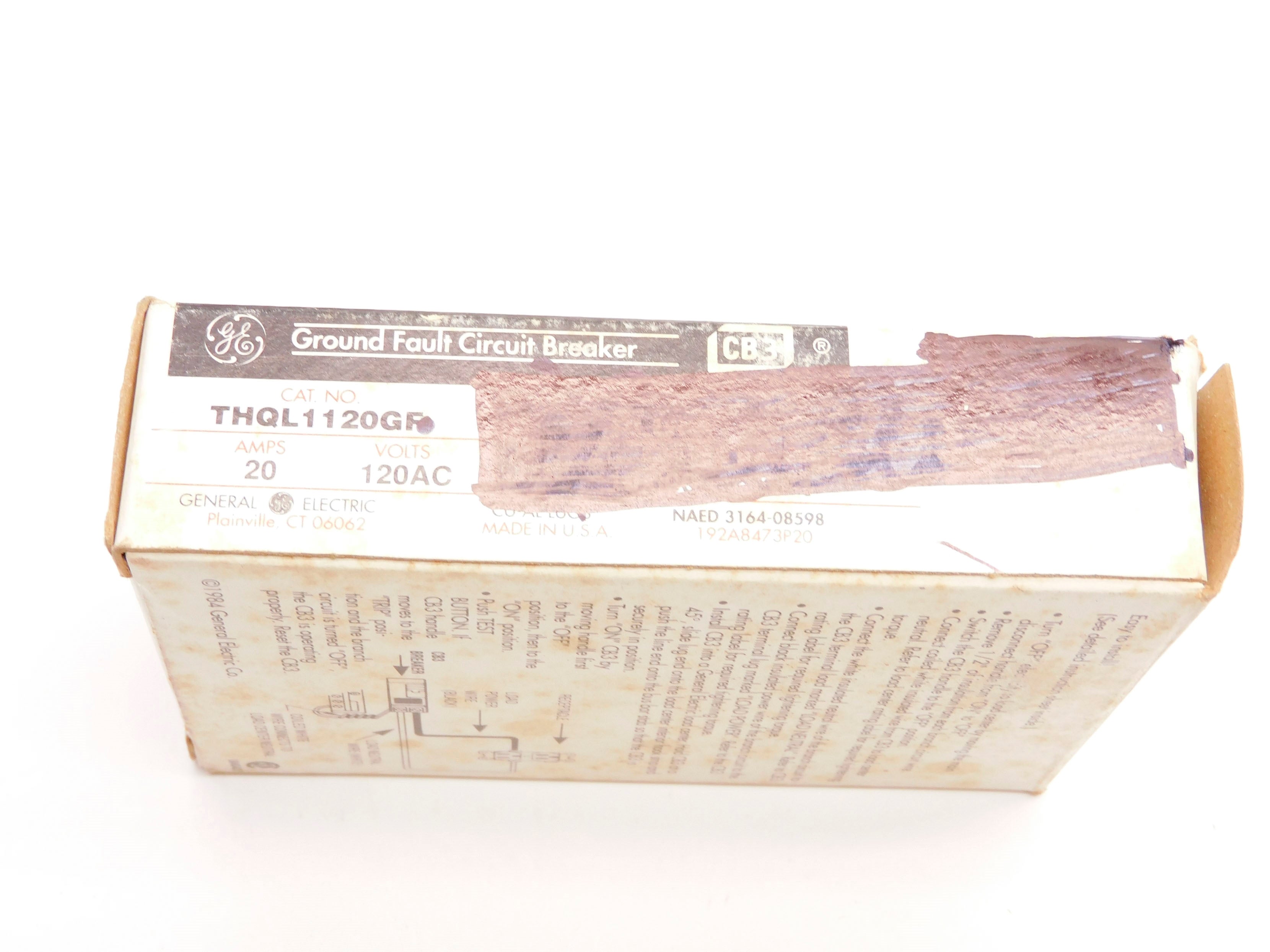 GENERAL ELECTRIC THQL1120GF 120VAC 20A NSMP