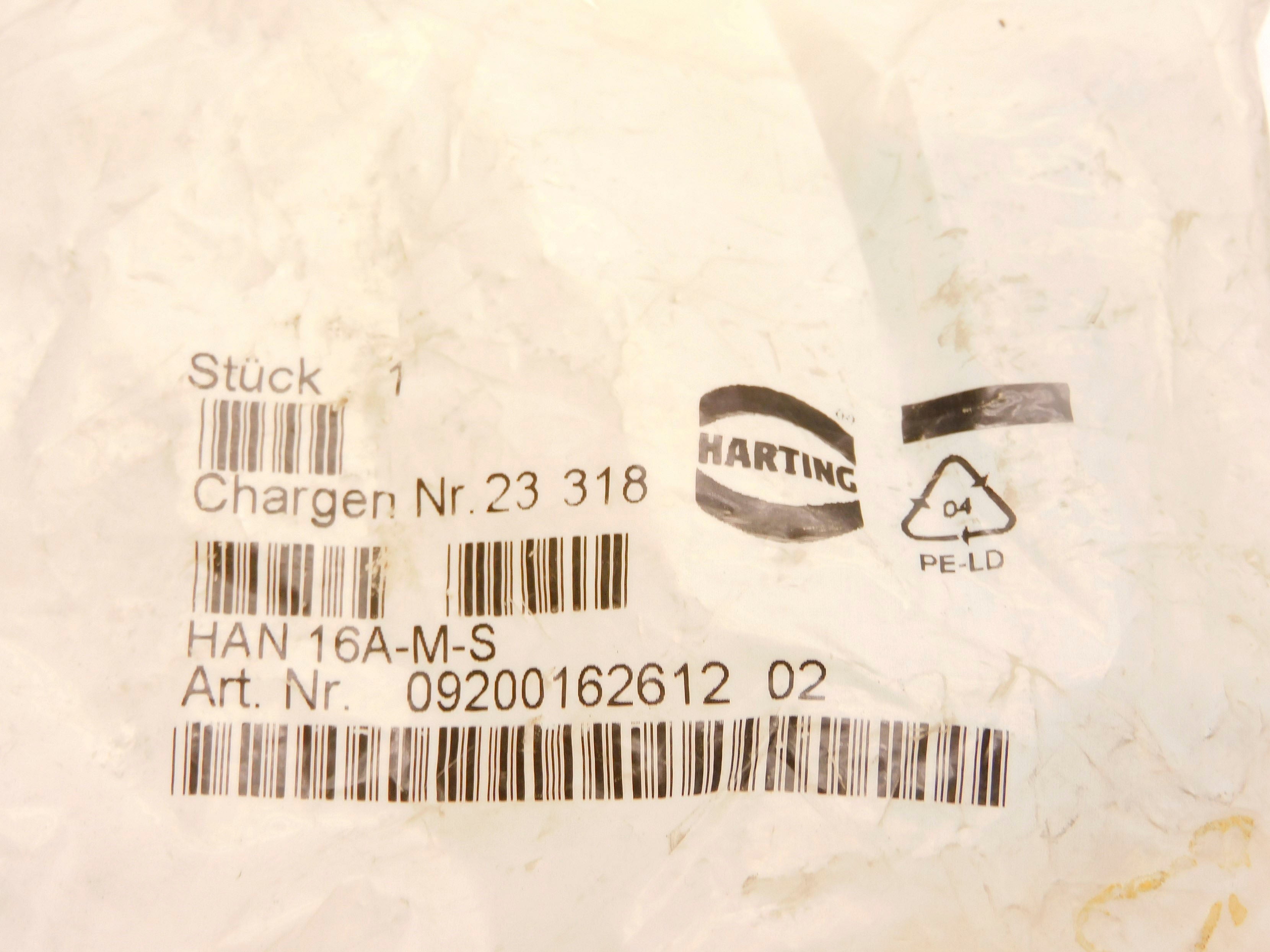 HARTING 09200162612 HAN16A-M-S NSMP