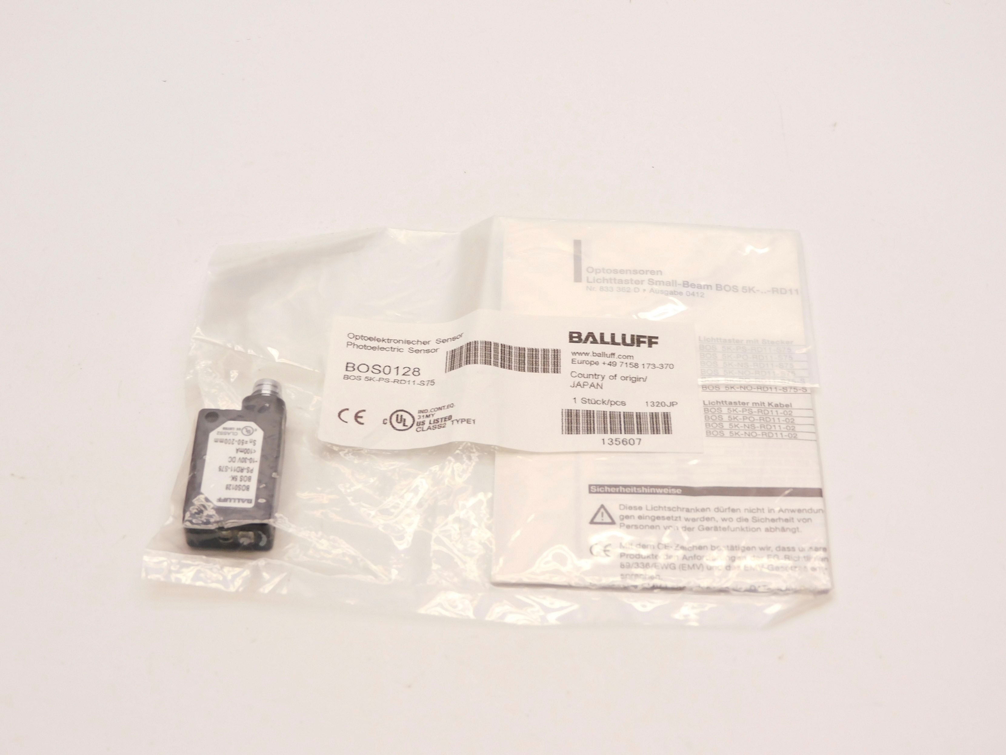 BALLUFF BOS5K-PS-RD11-S75 BOS0128 10-30VDC NSMP