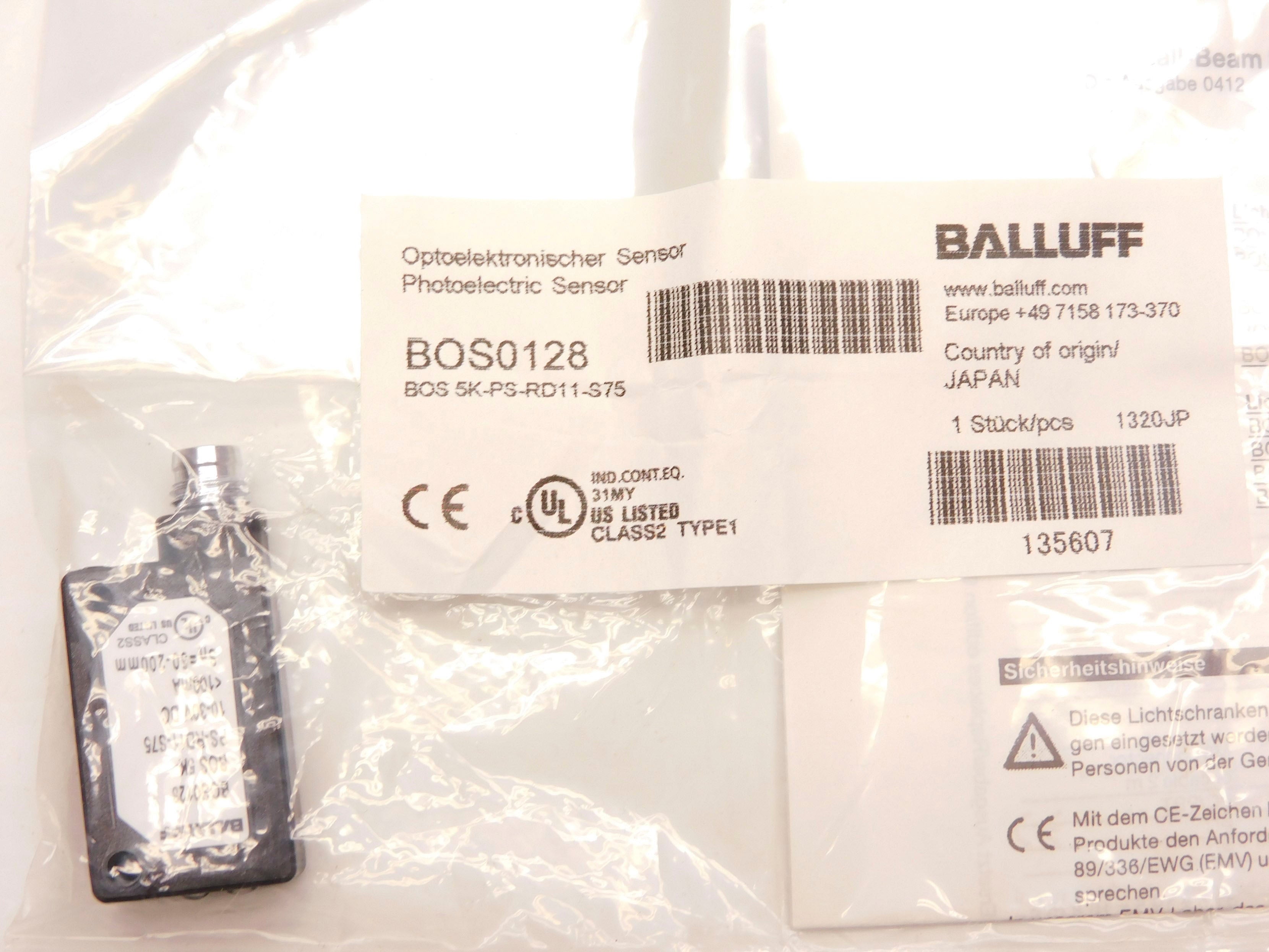 BALLUFF BOS5K-PS-RD11-S75 BOS0128 10-30VDC NSMP