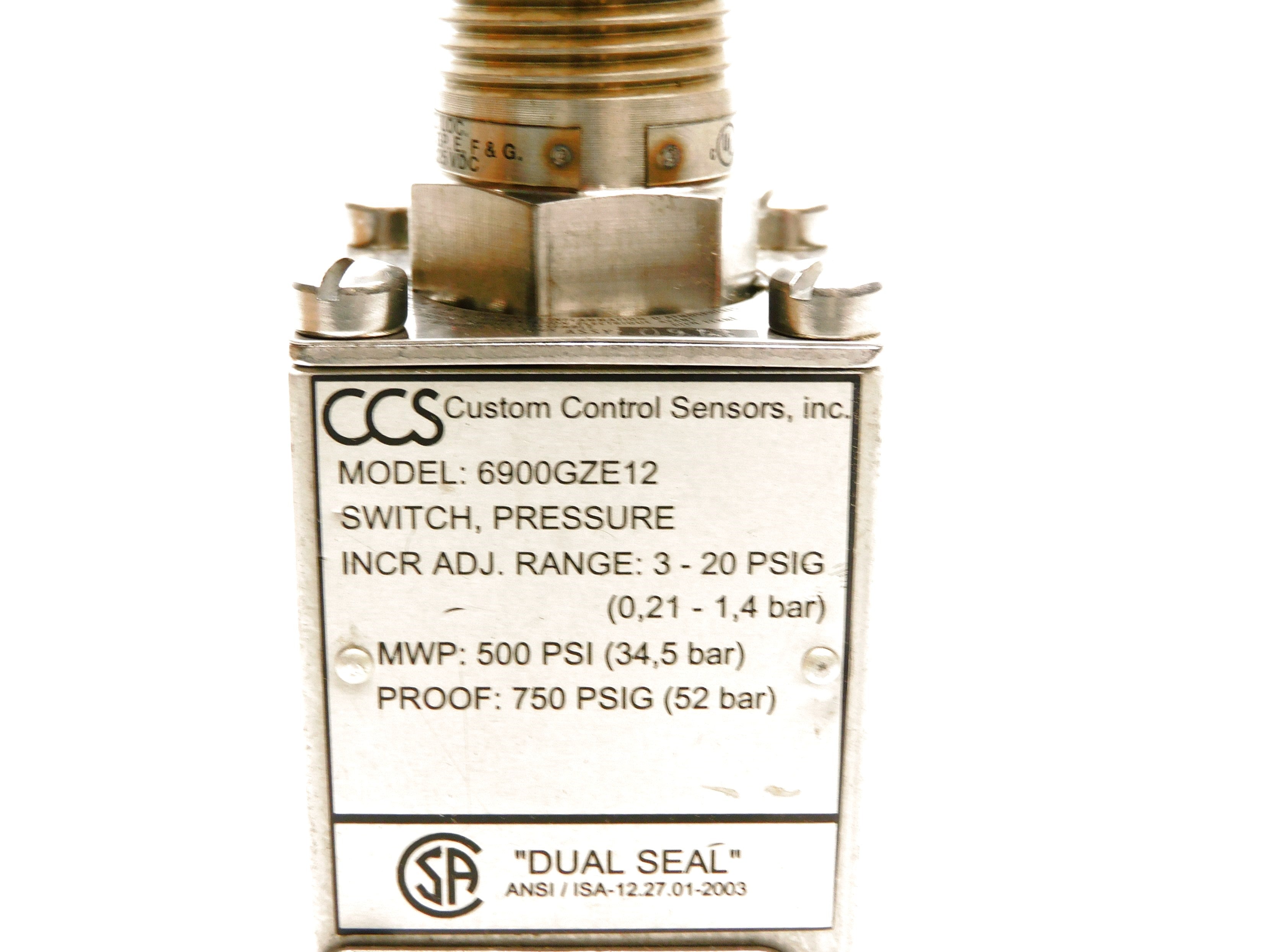 CCS 6900GZE12 3/20PSI NSMP