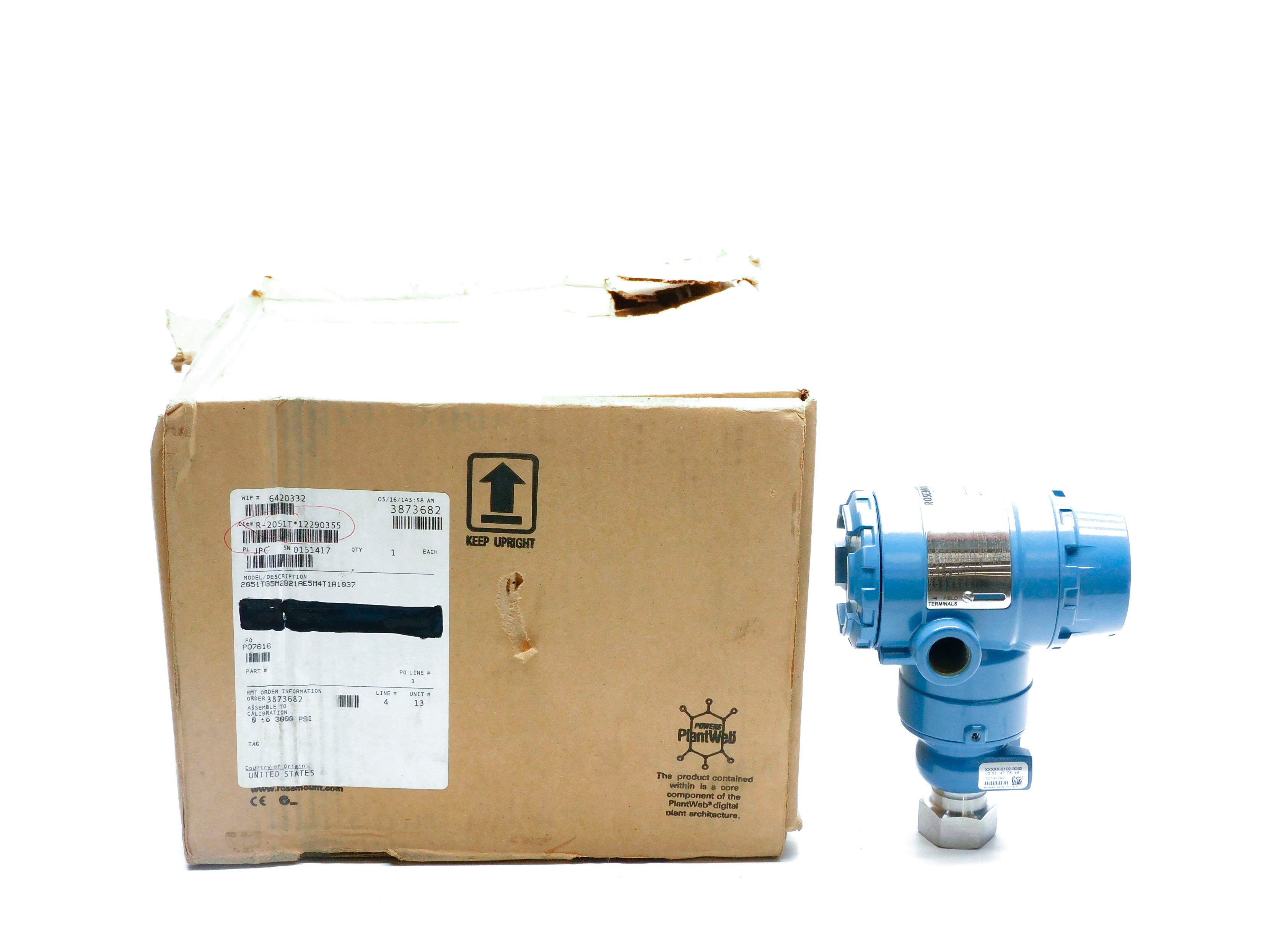 ROSEMOUNT 2051TG5M2B21AE5M4T1A1037 NSMP