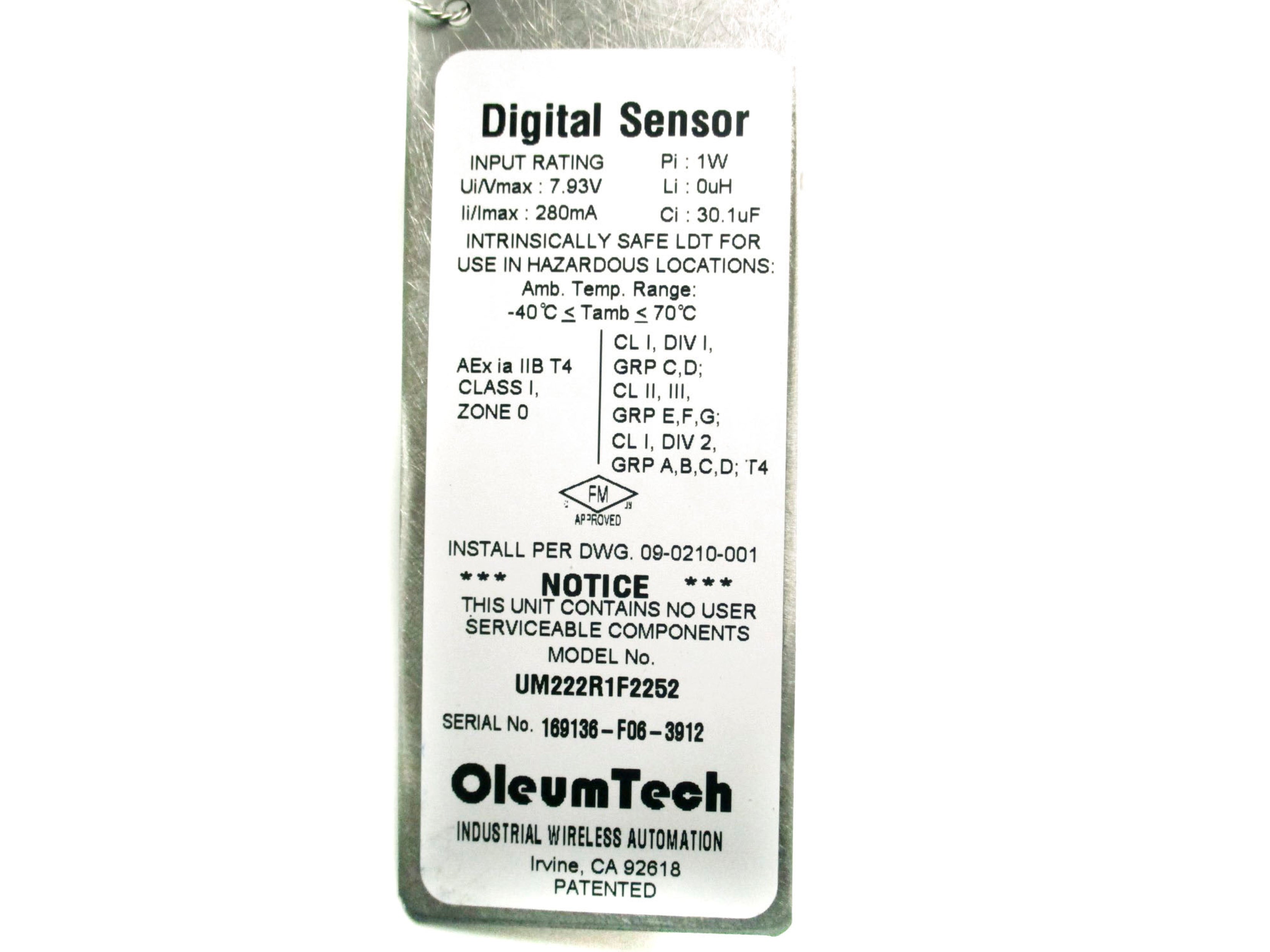 OLEUM TECH UM222R1F2252 NSMP