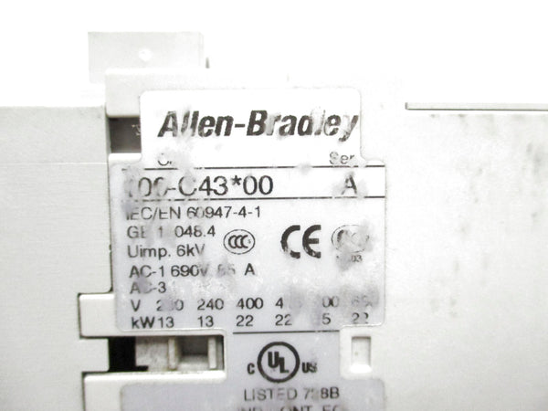 ALLEN BRADLEY 100-C43J10 SER. A 24V (BR/WH) NSMP