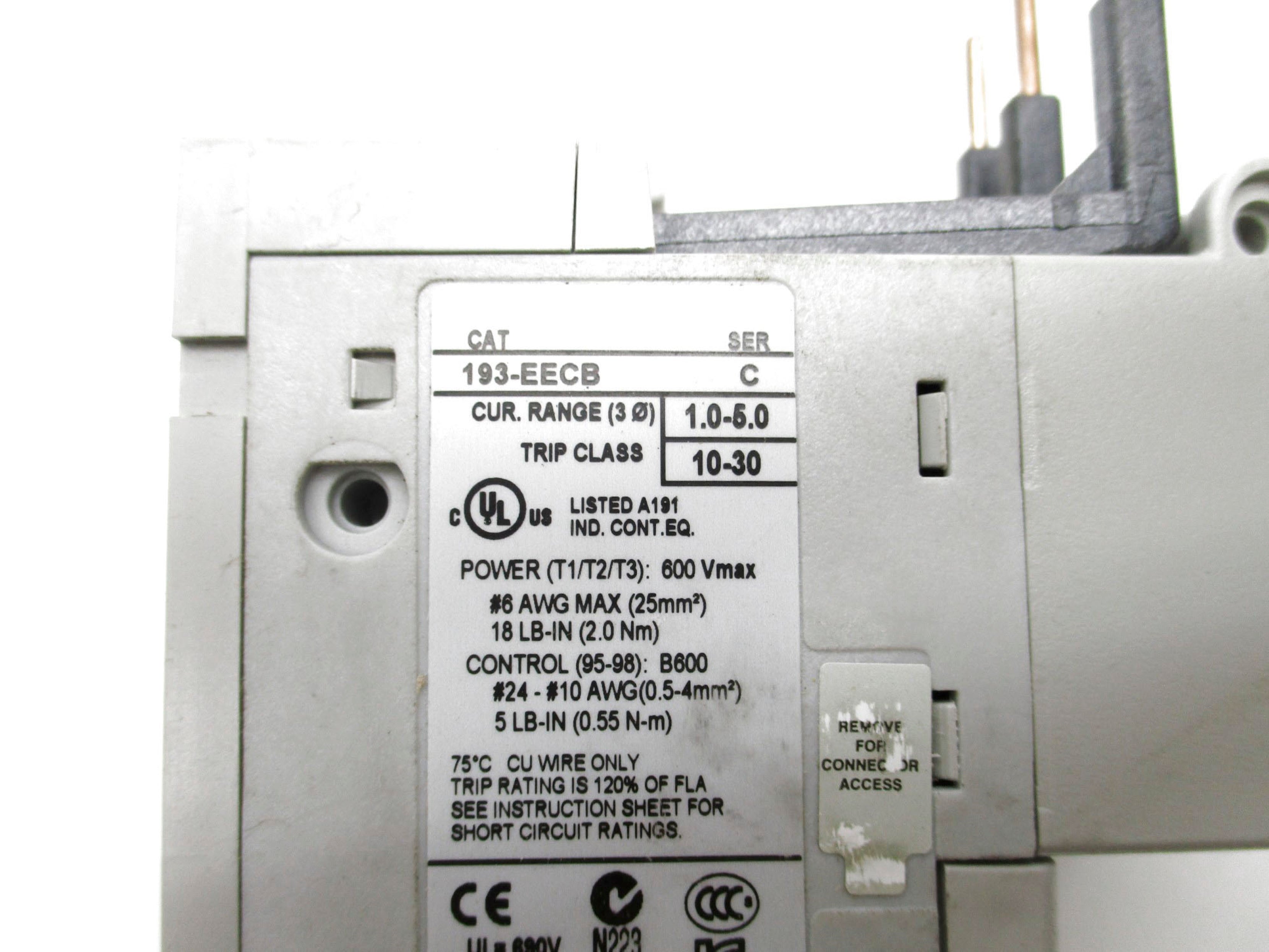 INDUSTRIAL SPARE PART 193-EECB SER. C 600V 1.0-5.0A NSNP