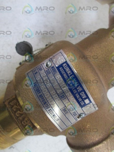 KUNKLE VALVE 1-1/4" 6010FFM01 NSNP