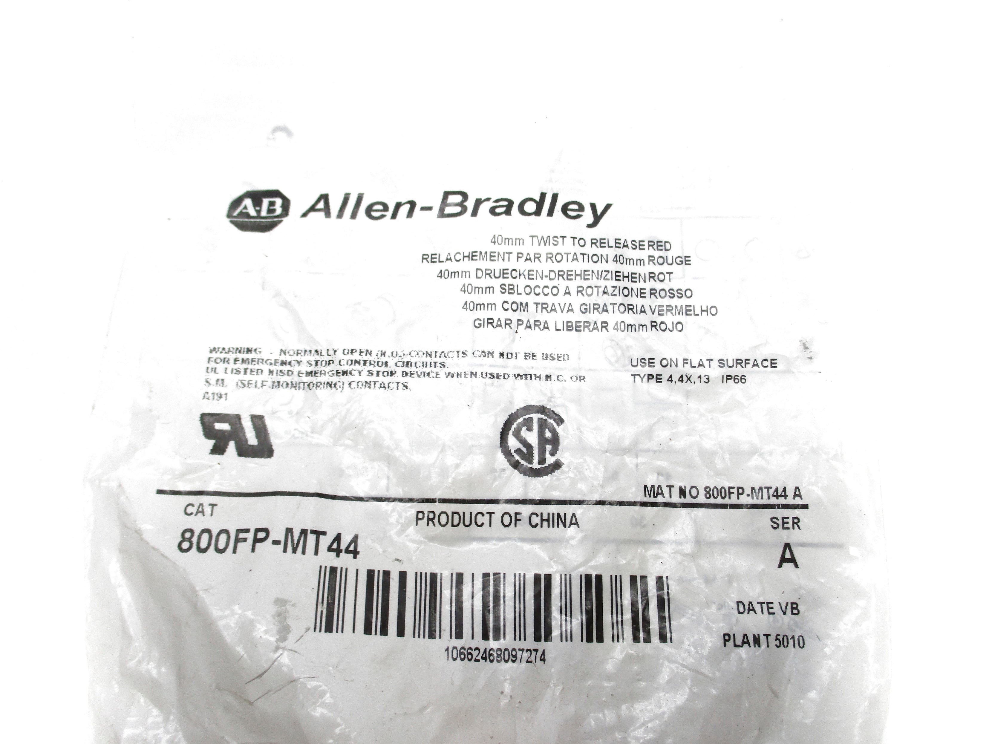 INDUSTRIAL SPARE PART 800FP-MT44 SER. A NSMP