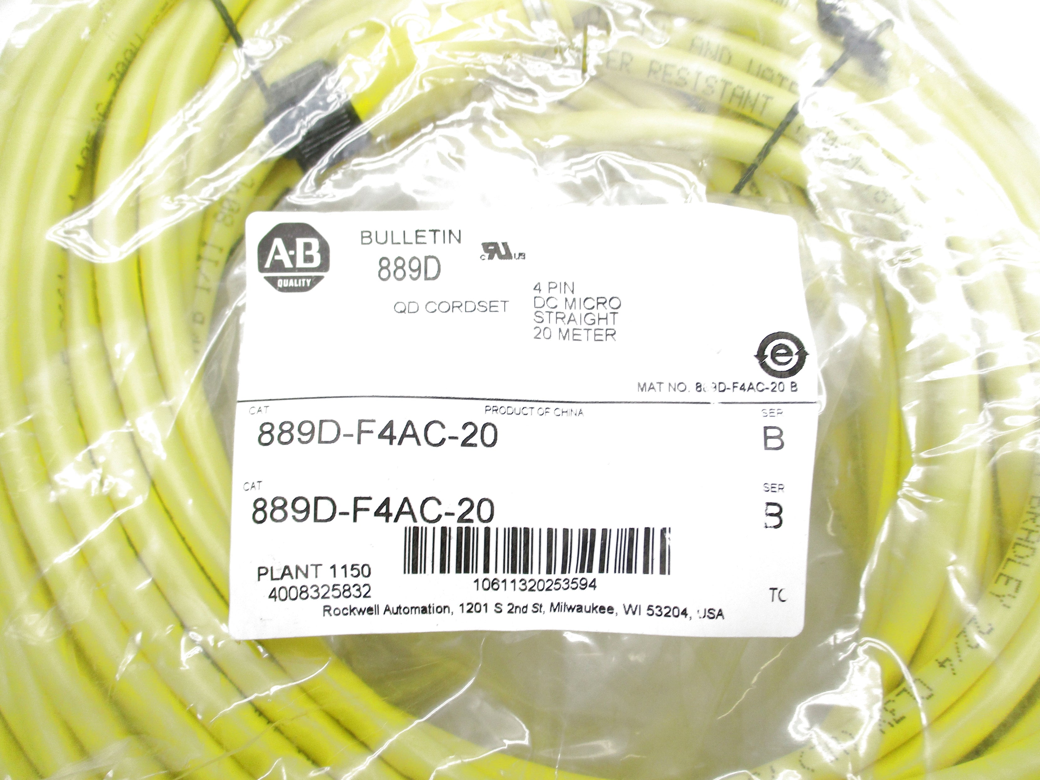 ALLEN BRADLEY 889D-F4AC-20 SER. B NSMP