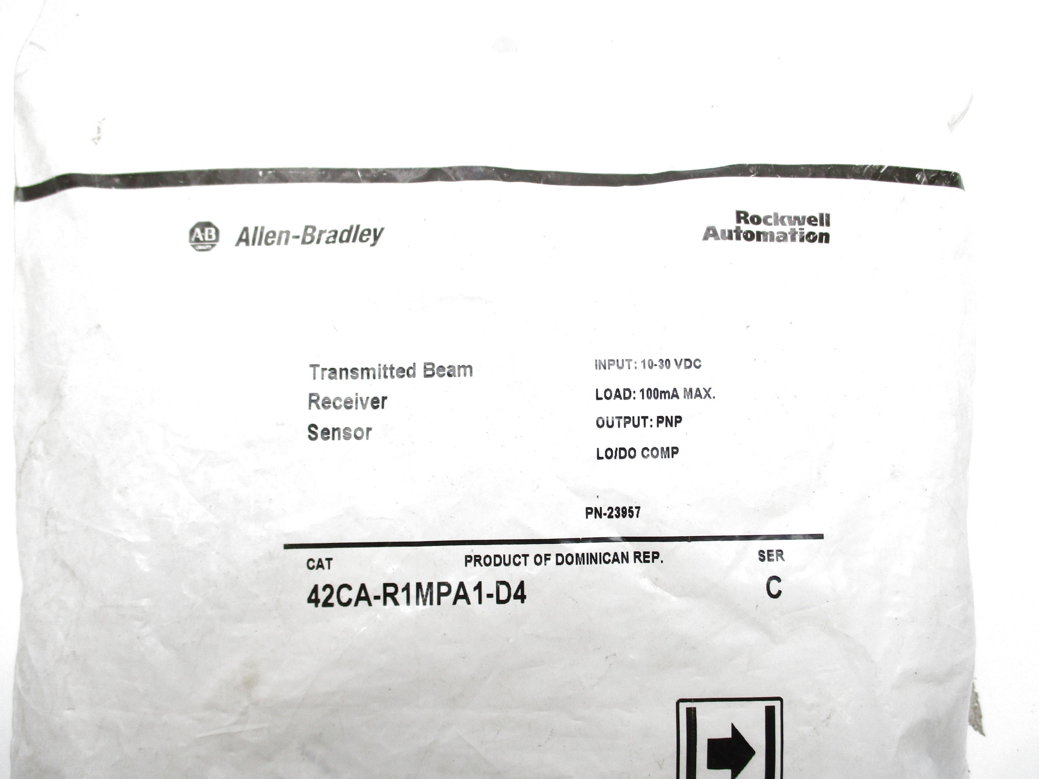 ALLEN BRADLEY 42CA-R1MPA1-D4 SER. C 10-30VDC NSMP