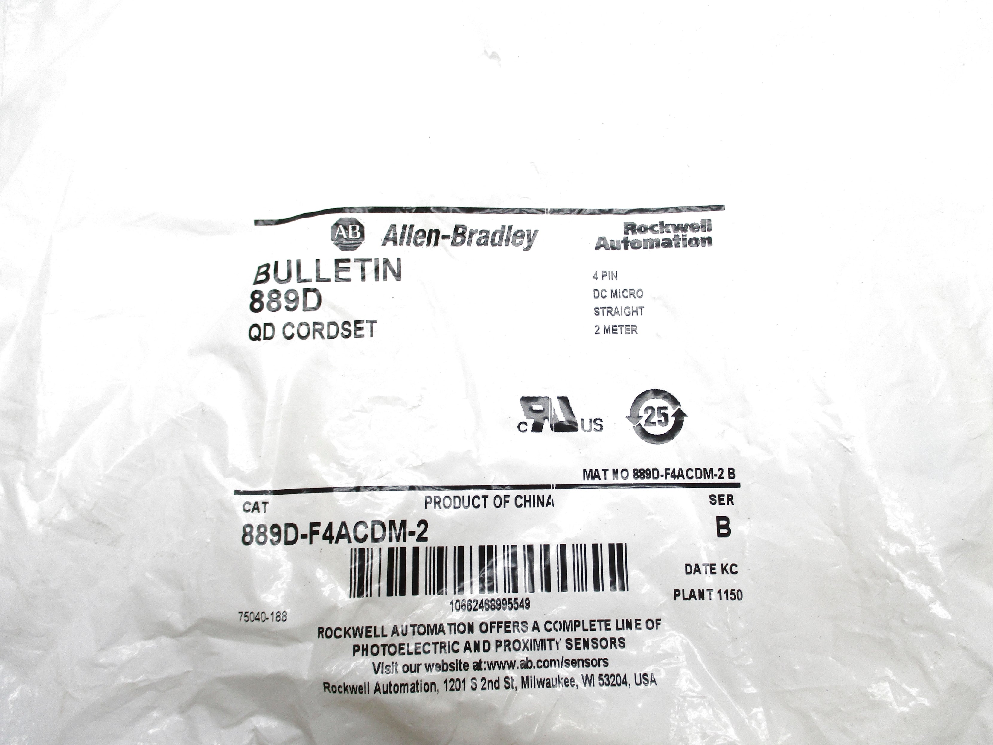 ALLEN BRADLEY 889D-F4ACDM-2 SER. B NSMP