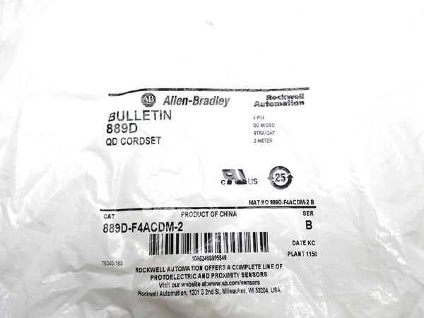 ALLEN BRADLEY 889D-F4ACDM-2 SER. B NSMP