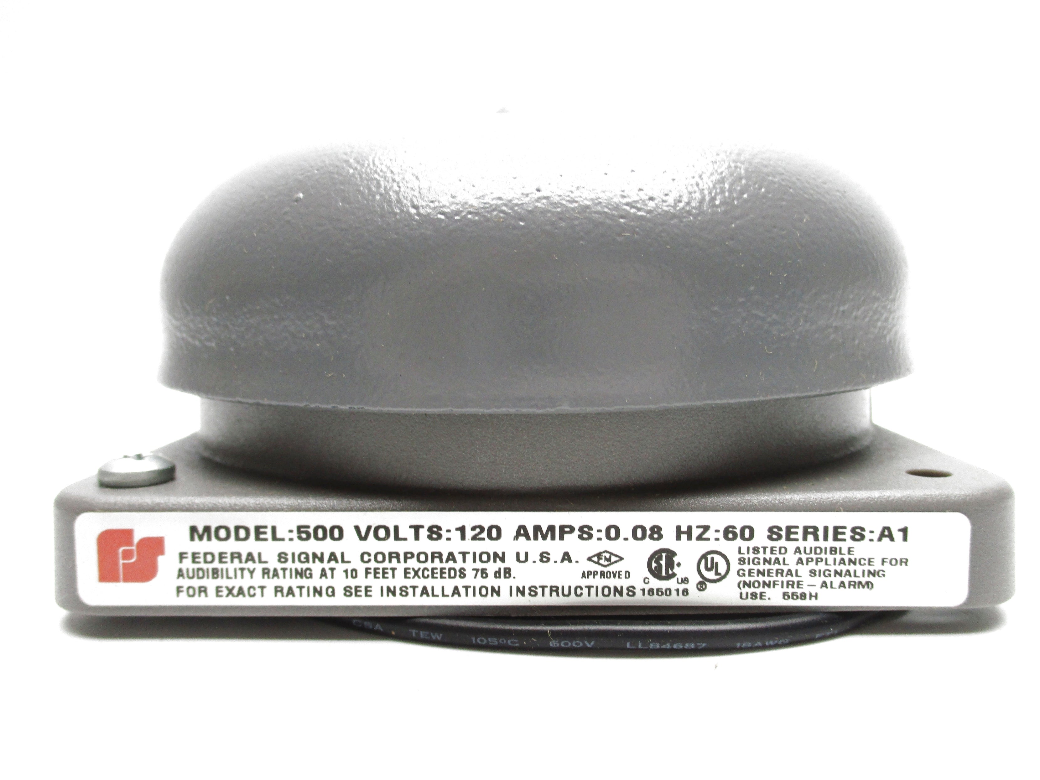 FEDERAL SIGNAL 500 SER. A1 120V 0.08A NSNP
