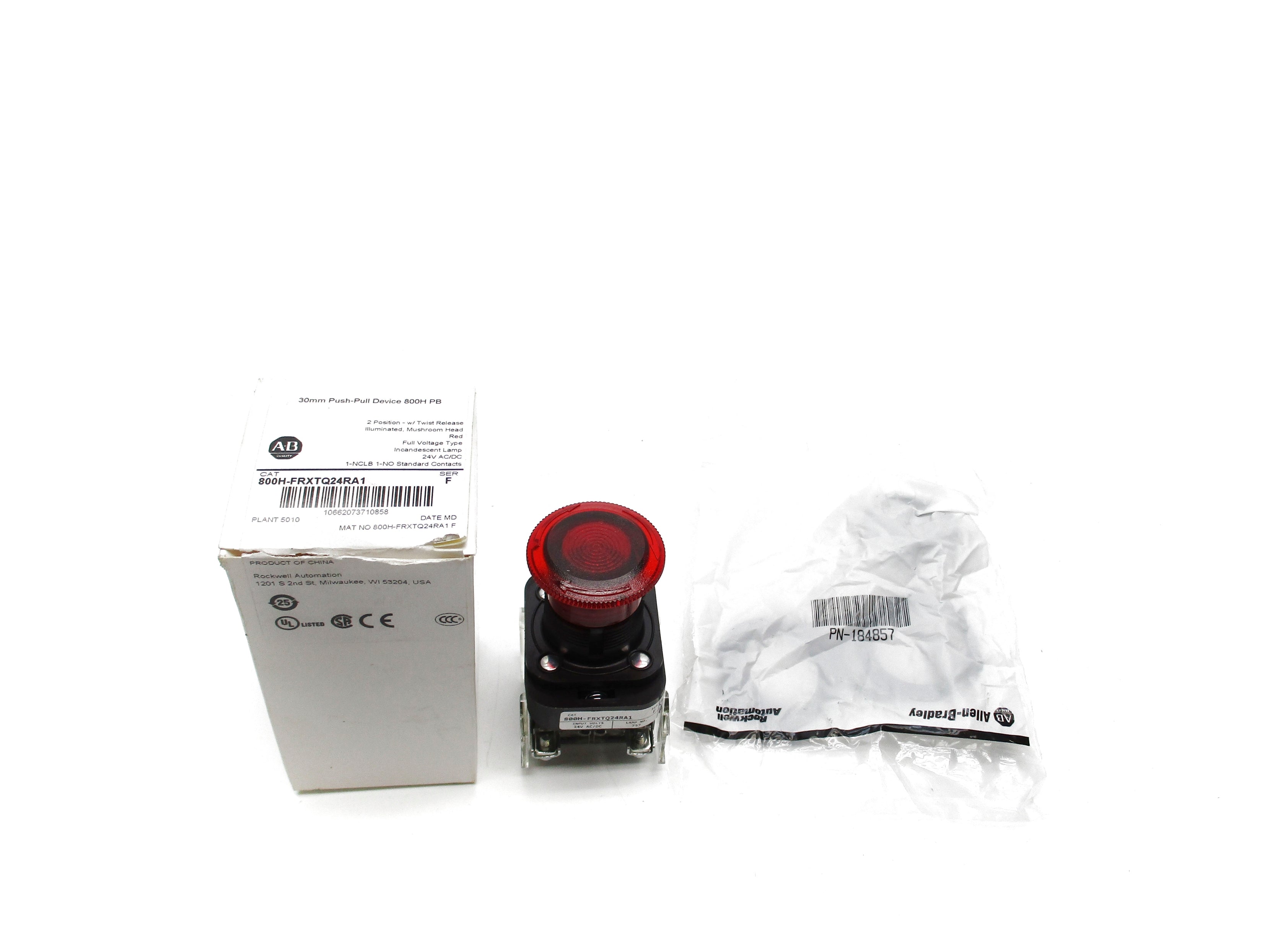 INDUSTRIAL SPARE PART 800H-FRXTQ24RA1 SER. F 24VAC/DC (WH) NSMP