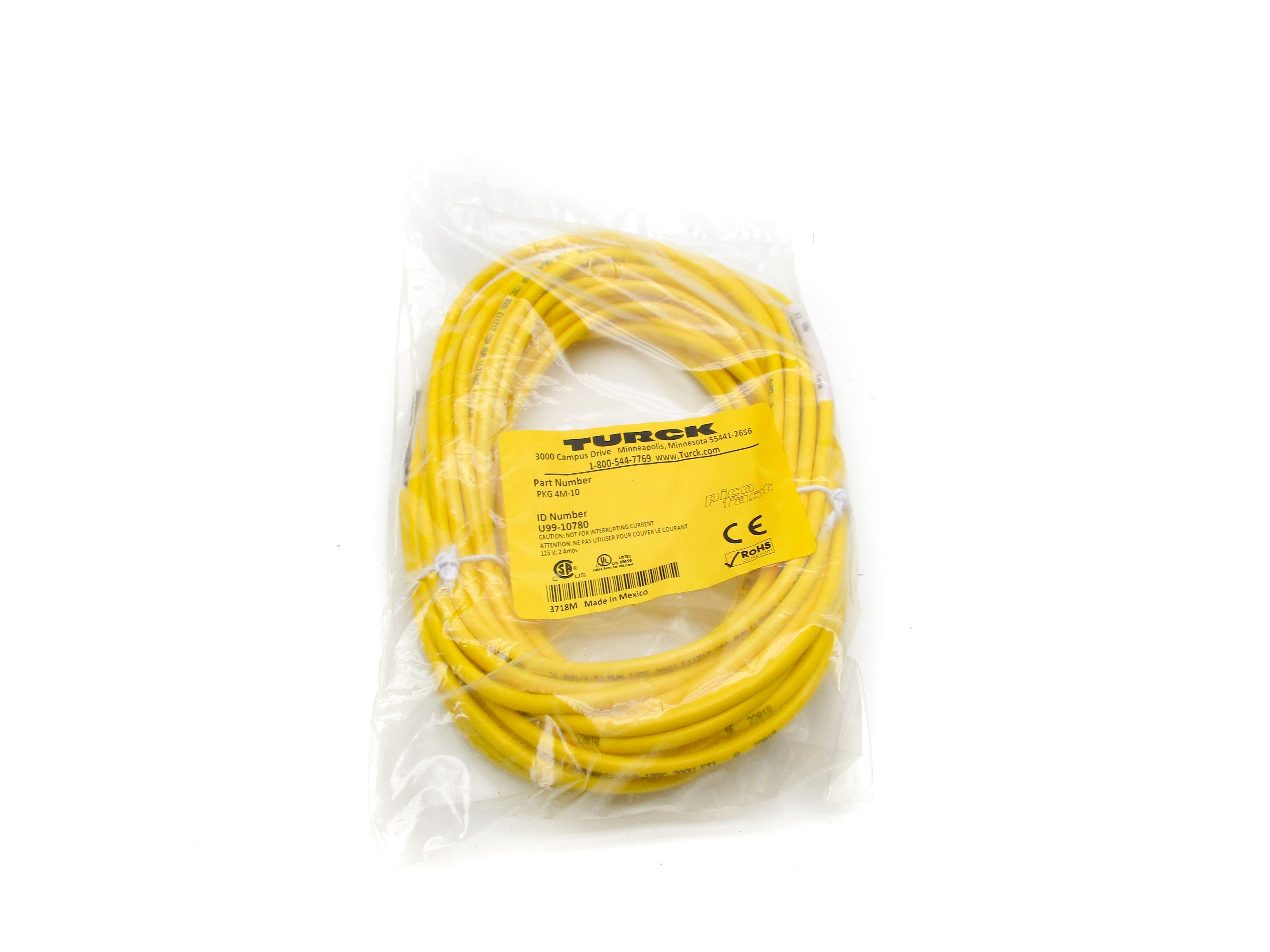 TURCK PKG4M-10 U99-10780 125V 2A NSMP