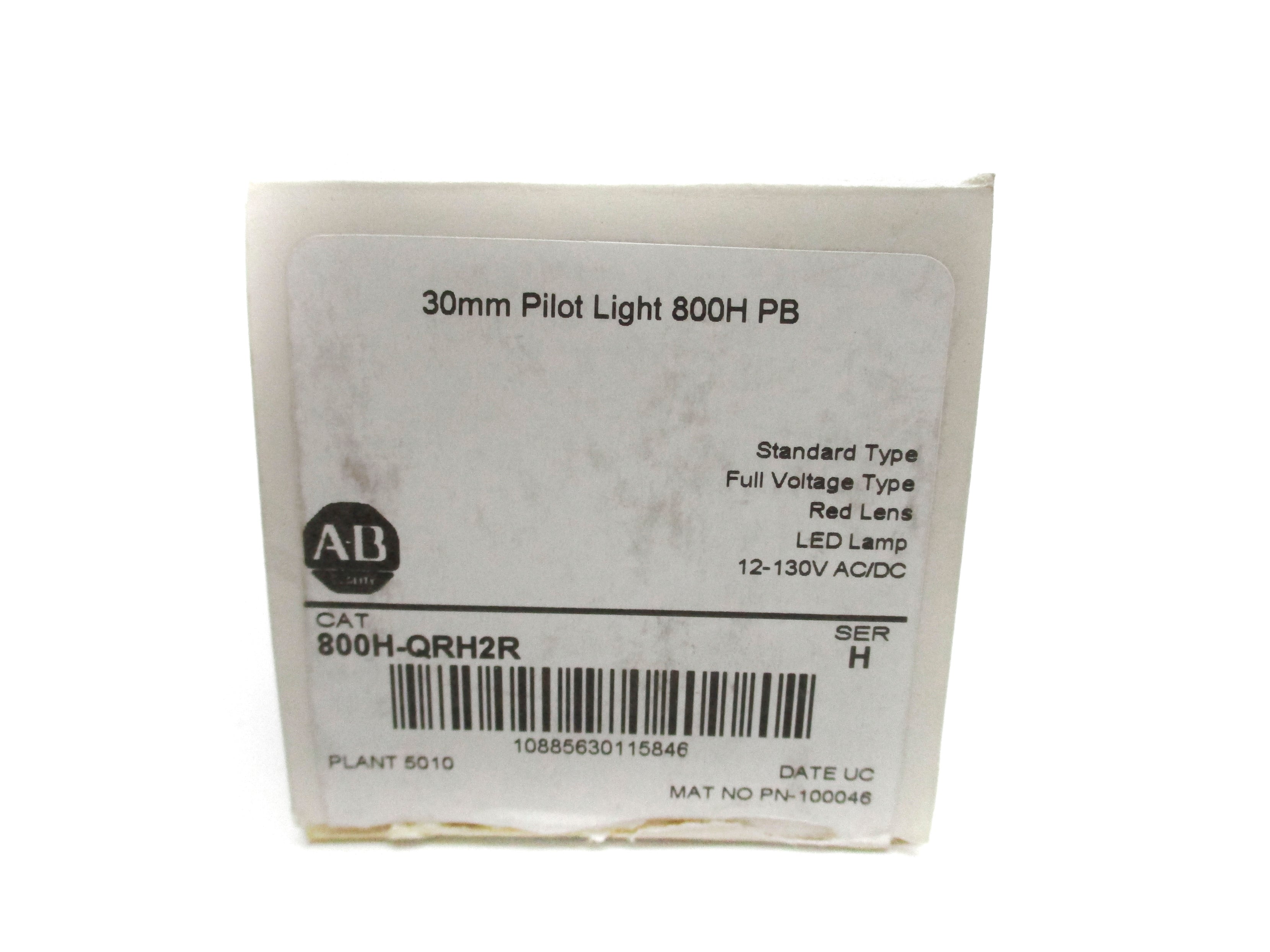 ALLEN BRADLEY 800H-QRH2R SER. H (WH) NSMP