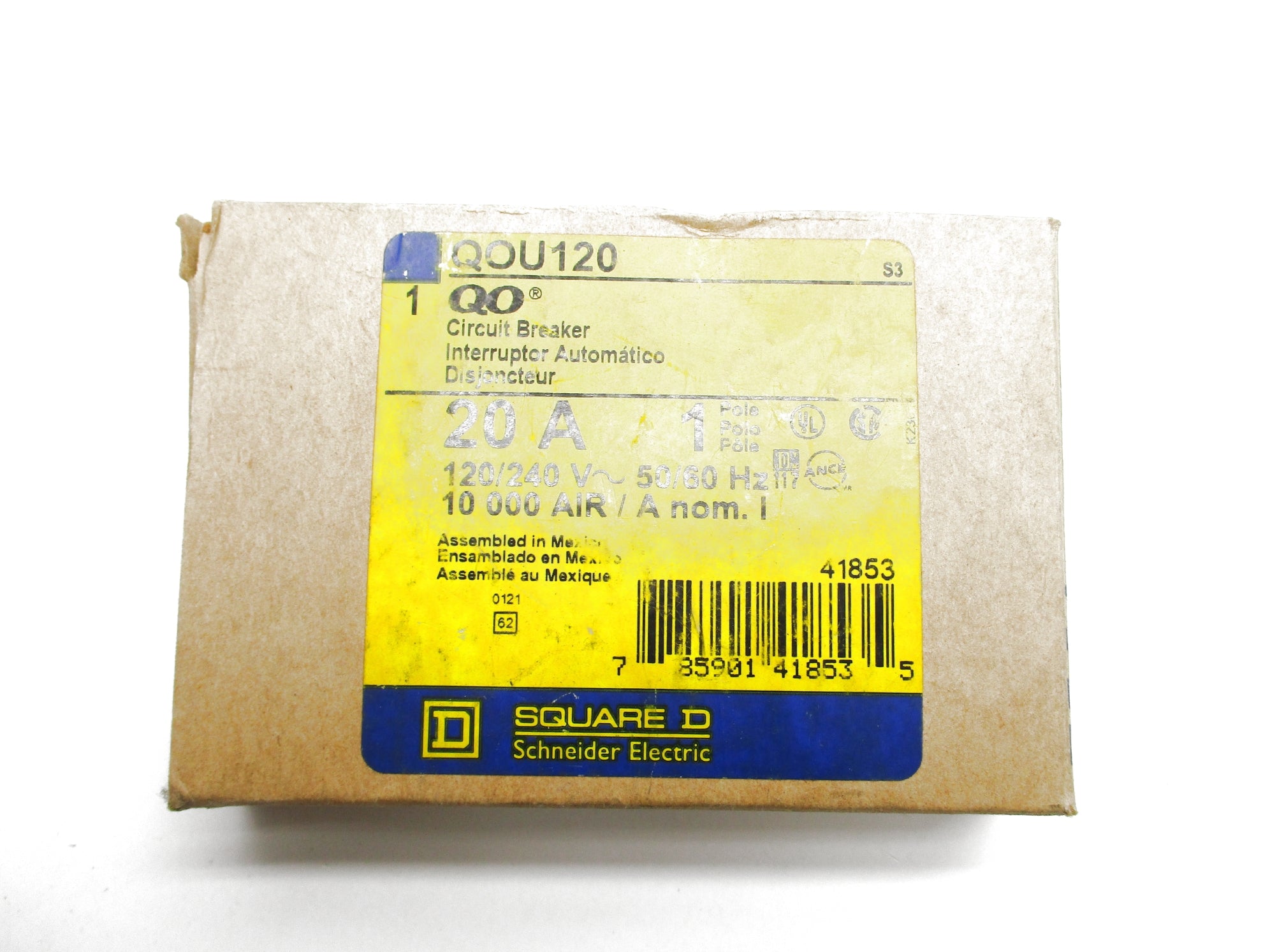 SQUARE D QOU120 120/240V 20A NSMP