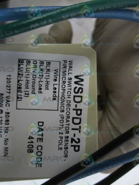 SENSOR SWITCH WALL SWITCH DECORATOR SENSOR (IVORY) WSD-PDT-2P-I NSMP