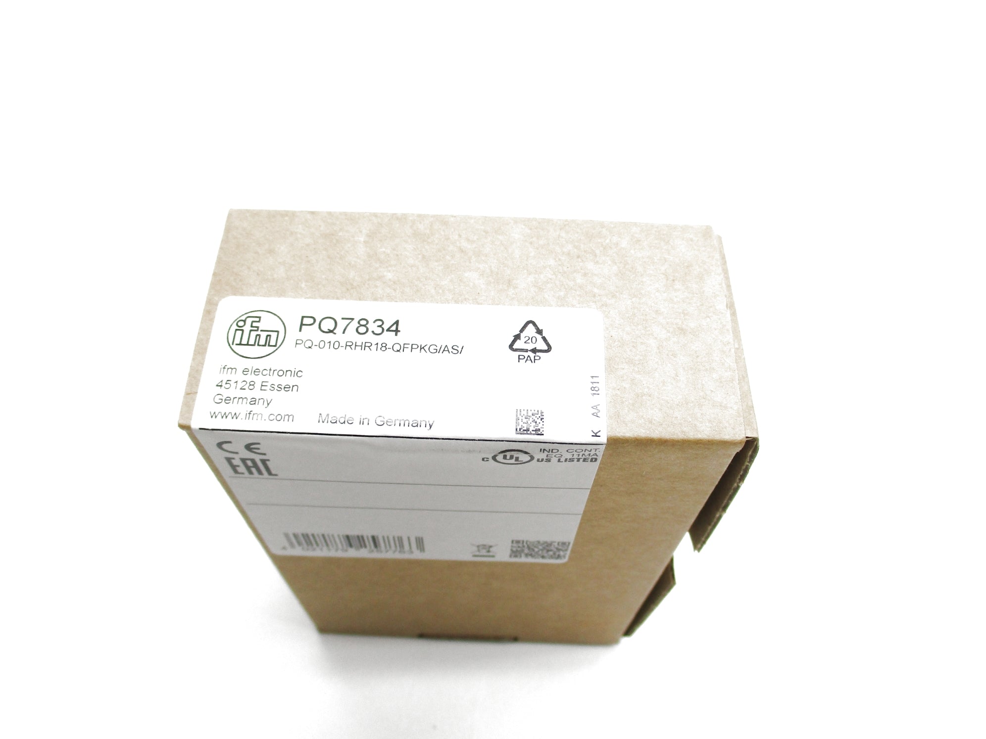 IFM EFECTOR PQ-010-RHR18-QFPKG/AS/ PQ7834 18-32VDC NSMP