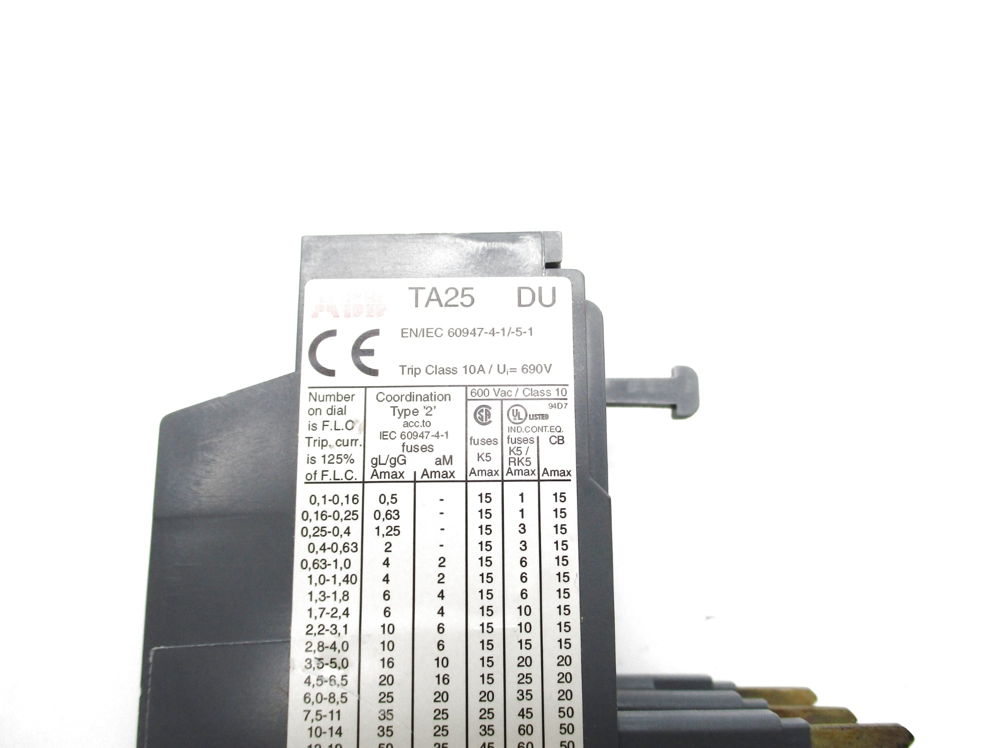 ABB 1SAZ211201R1043 TA25DU-11 690V 7.5-11A NSMP