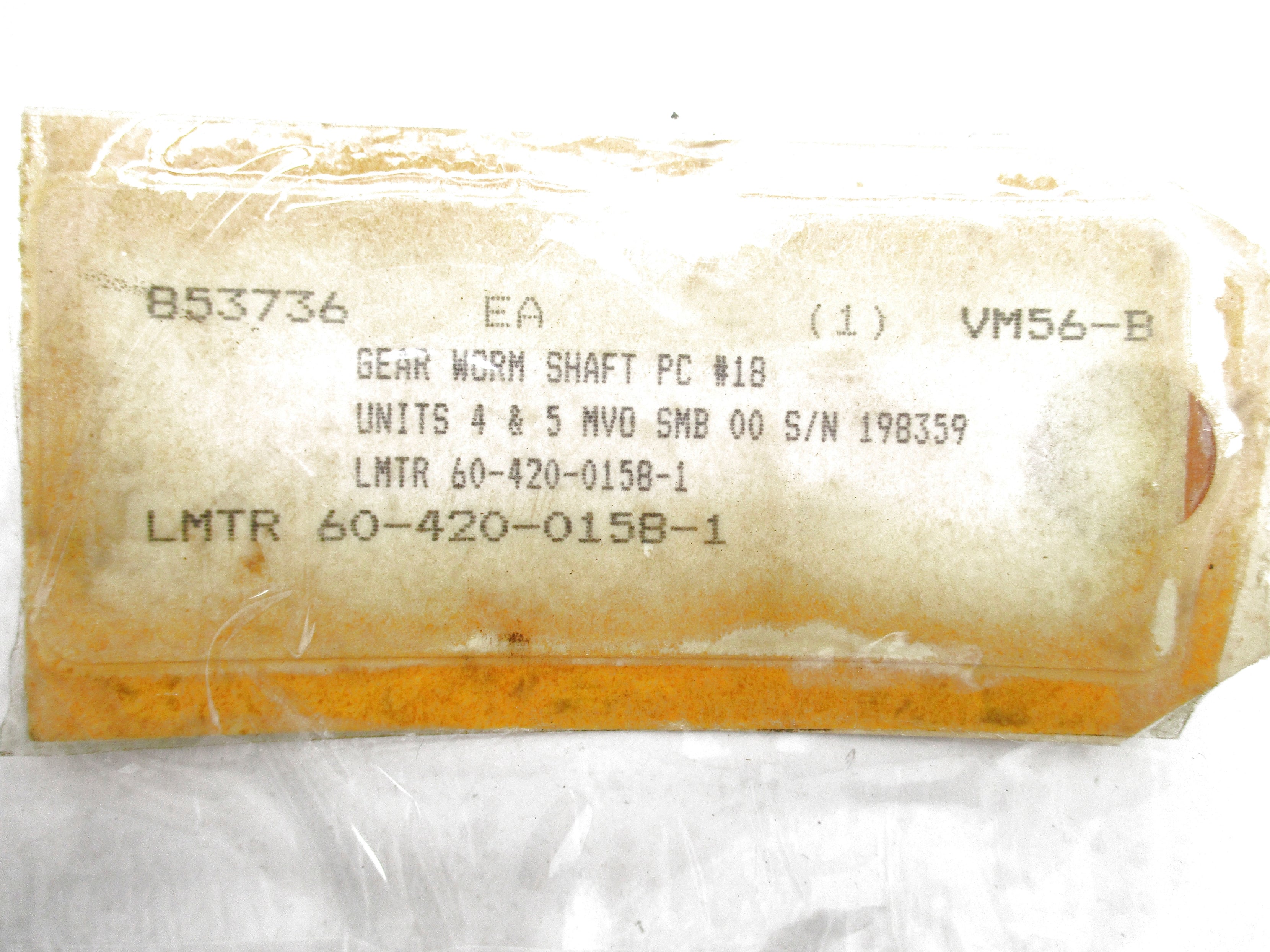 GEAR 60-420-0158-1 3/4" UNMP
