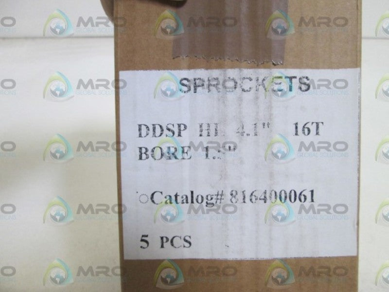 LOT OF 5 SPROCKETS 816400061 NSMP