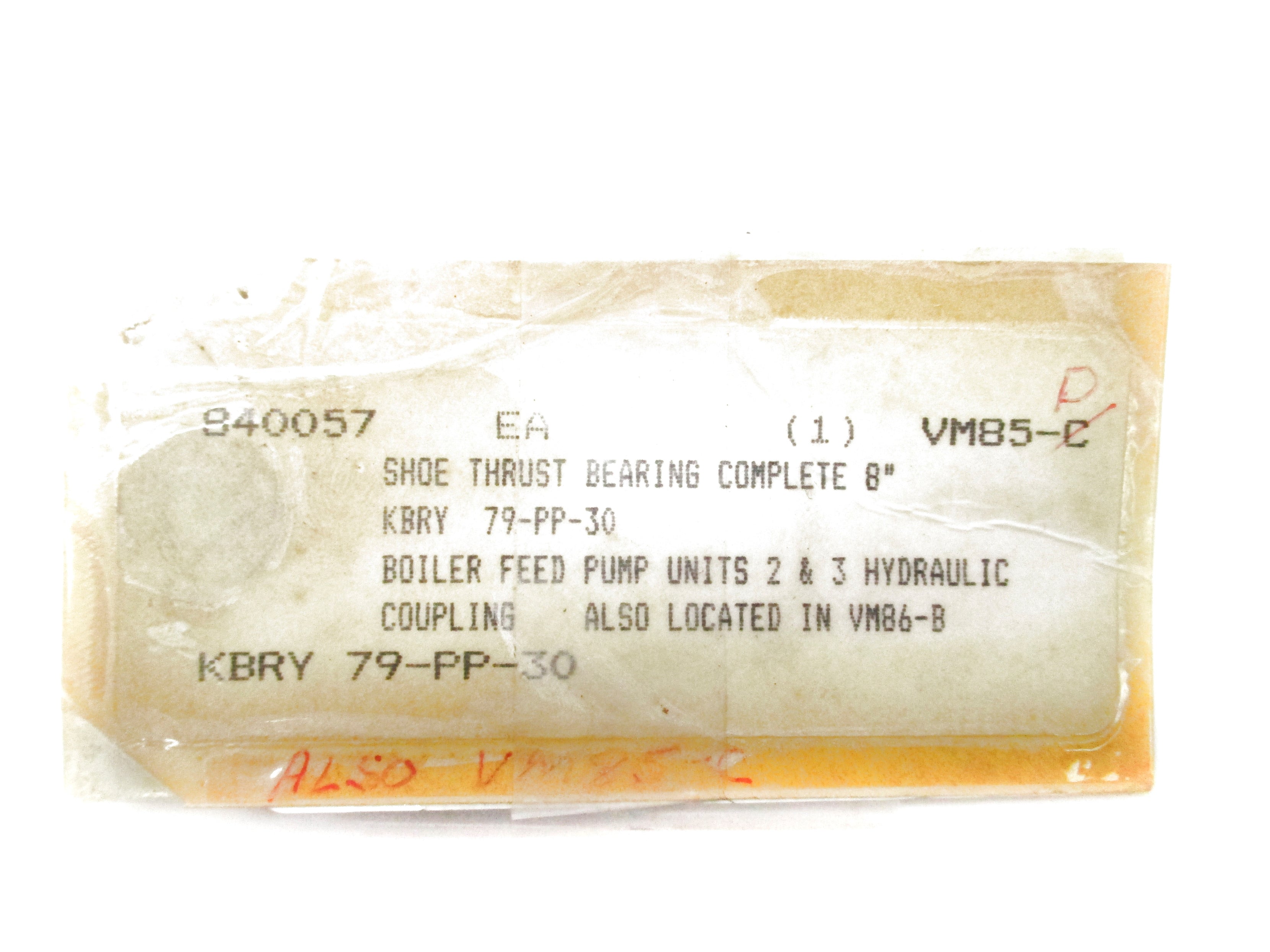 SPARE PART 79-PP-30 8" NSNP