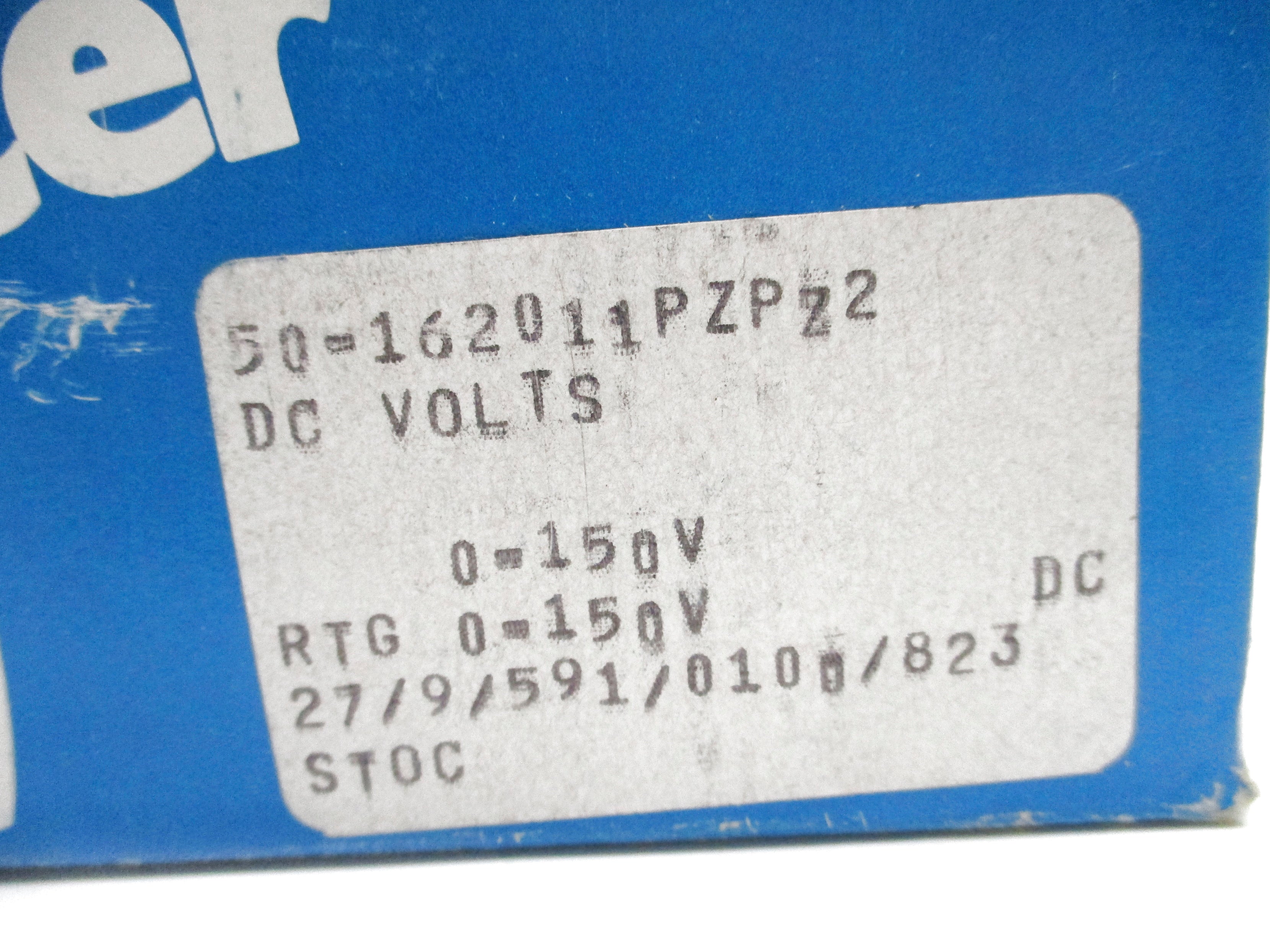 GENERAL ELECTRIC 50-162011PZPZ2 0-150VDC NSMP