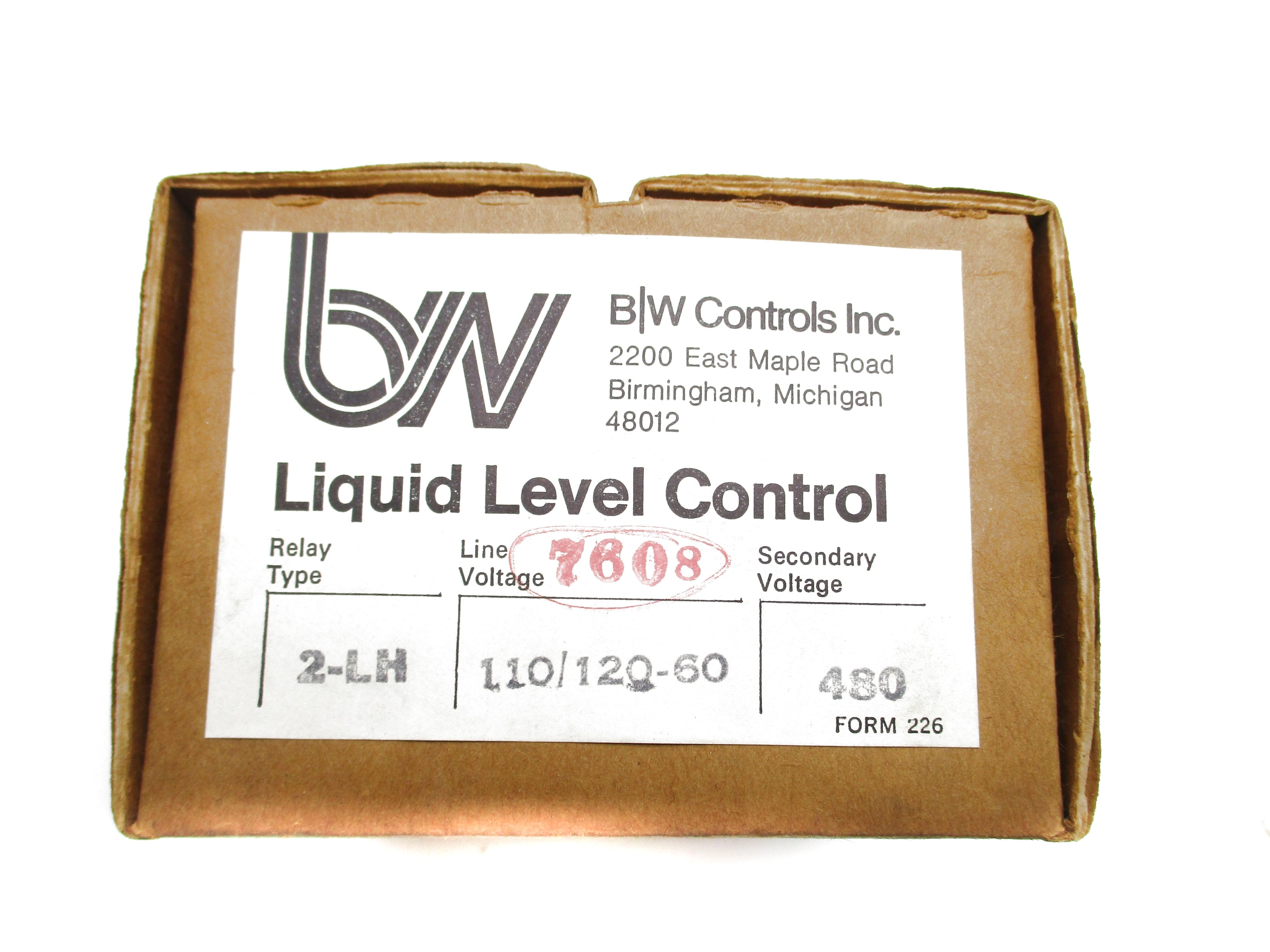 BW CONTROLS 2-LH NSMP
