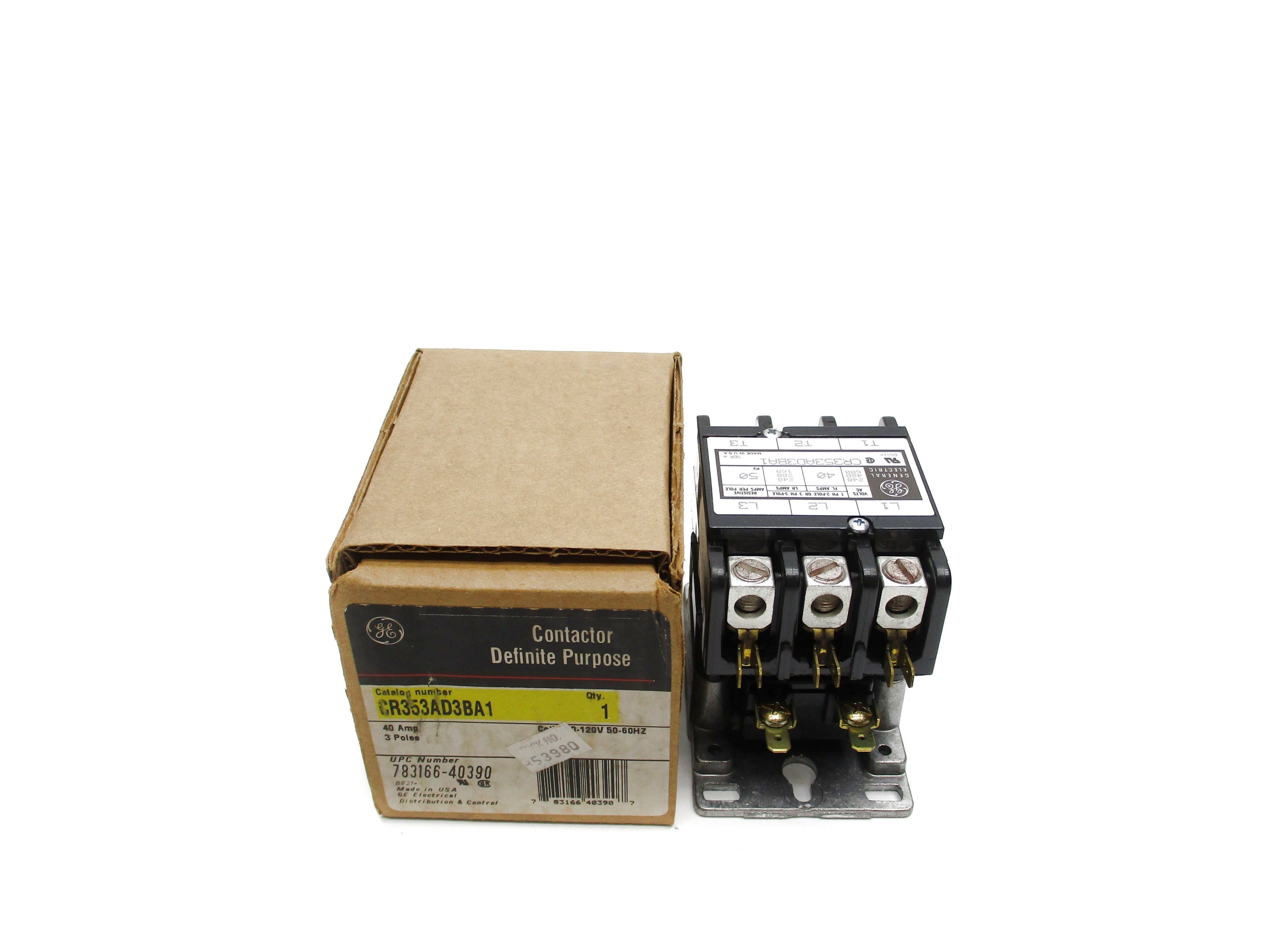 GENERAL ELECTRIC CR353AD3BA1 SER. A 110-120V 40A NSMP