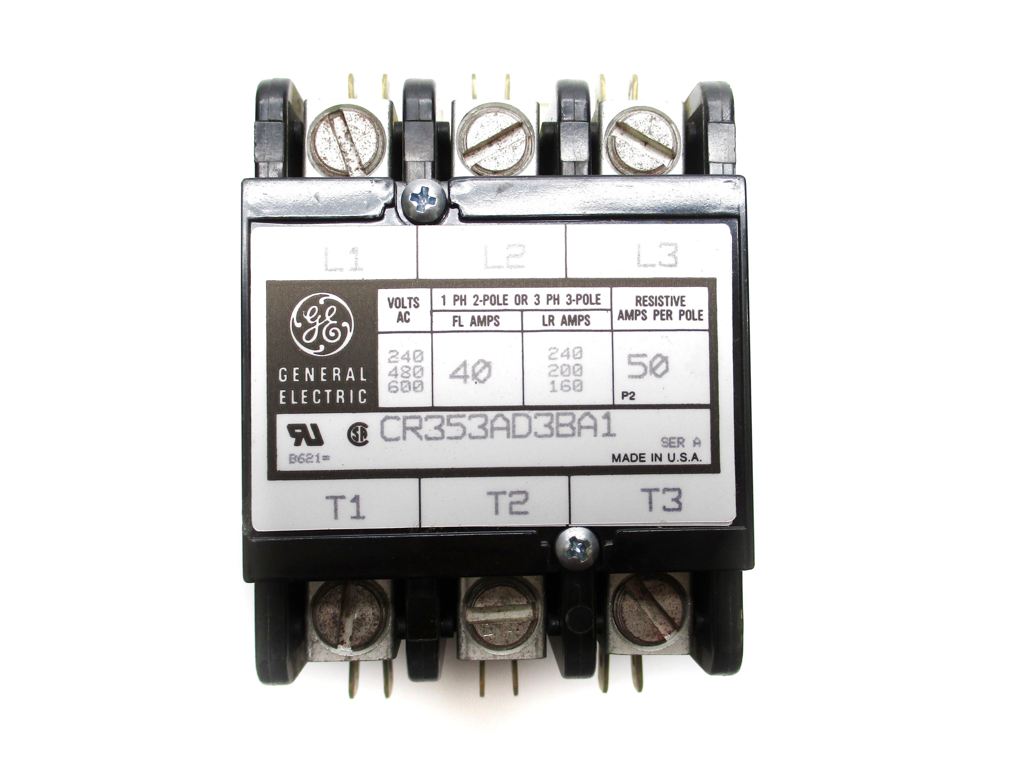 GENERAL ELECTRIC CR353AD3BA1 SER. A 110-120V 40A NSMP