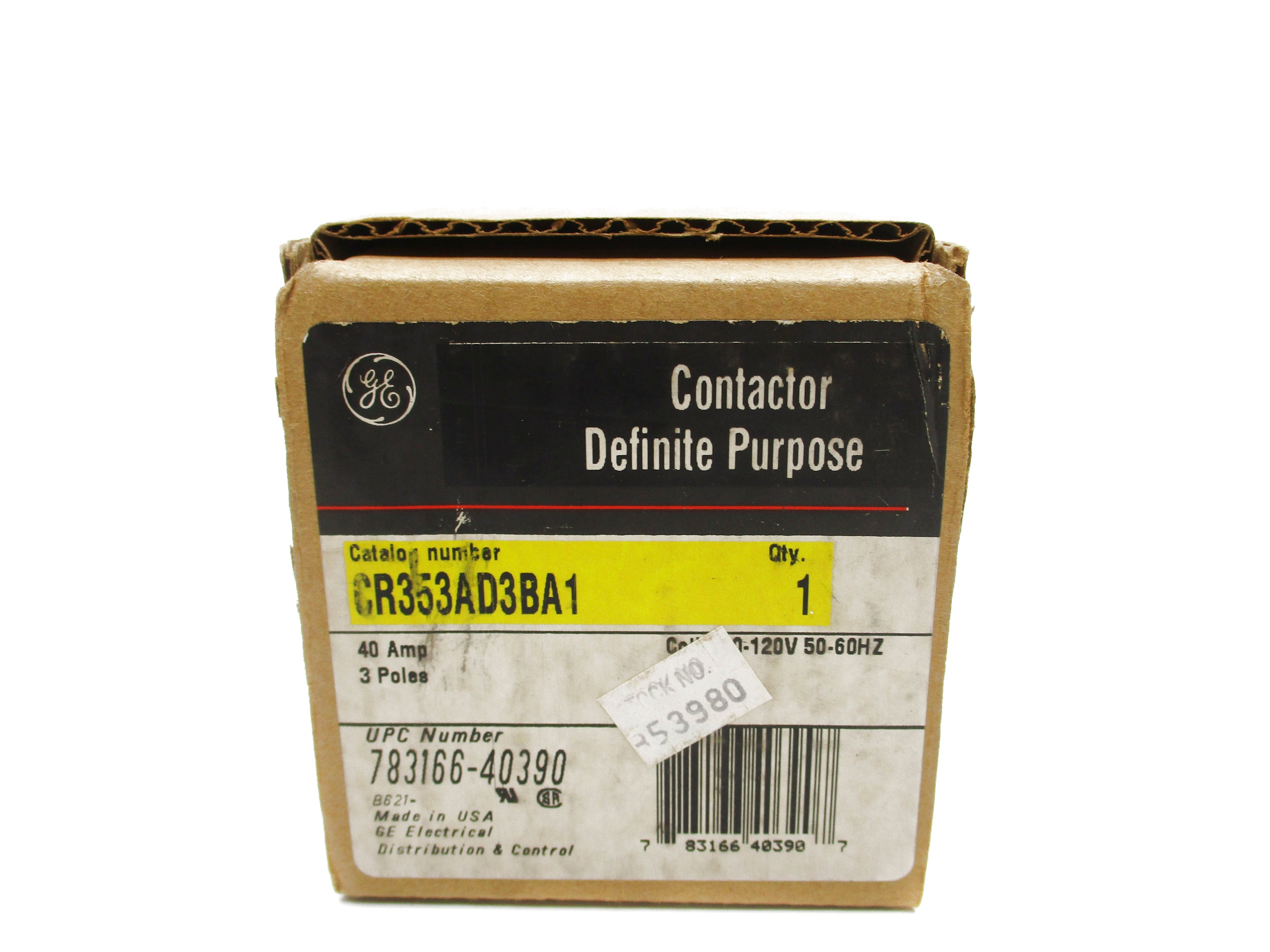 GENERAL ELECTRIC CR353AD3BA1 SER. A 110-120V 40A NSMP