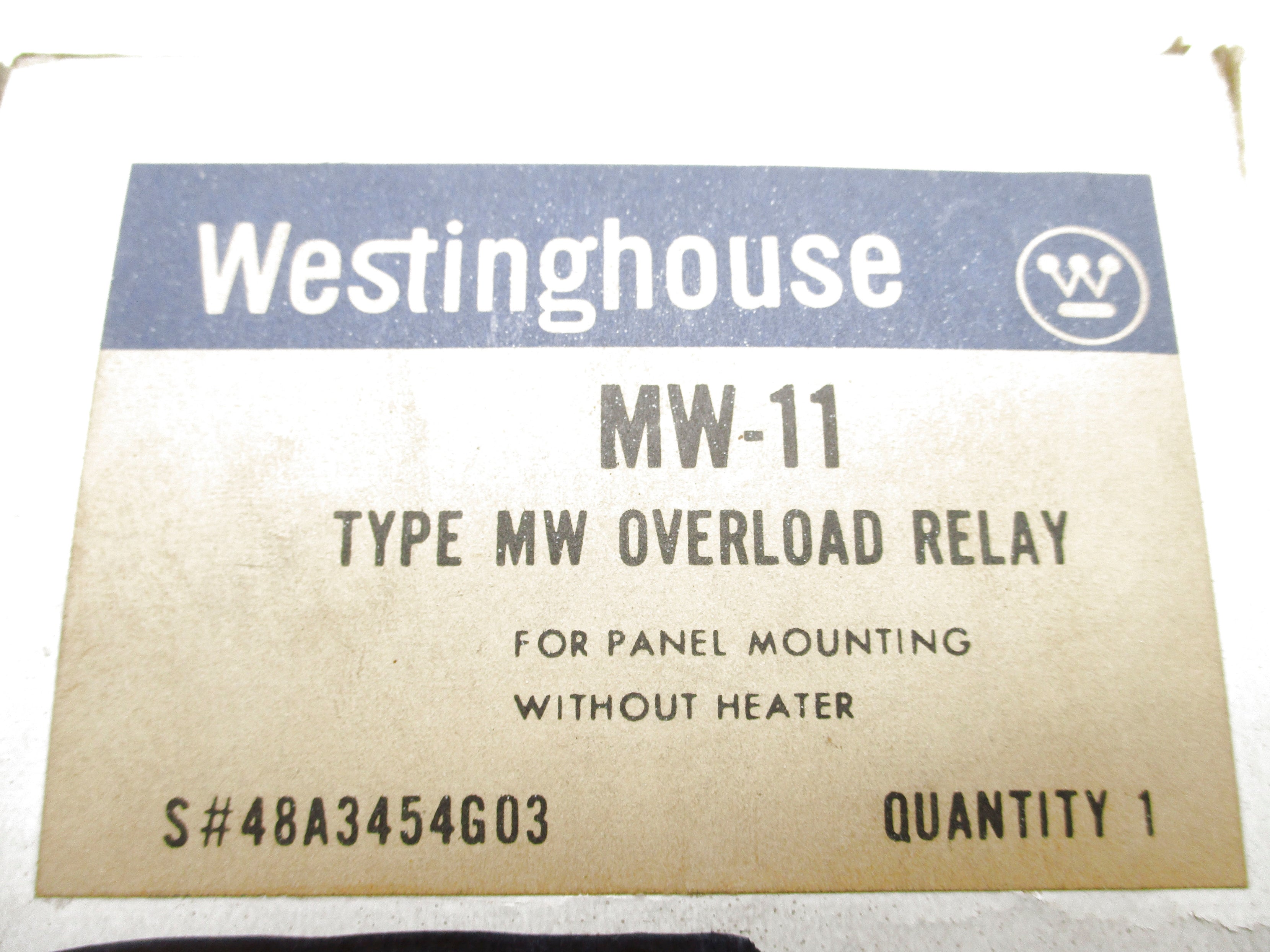 WESTINGHOUSE 48A3454G03 MW-11 (AS PICTURED) NSMP